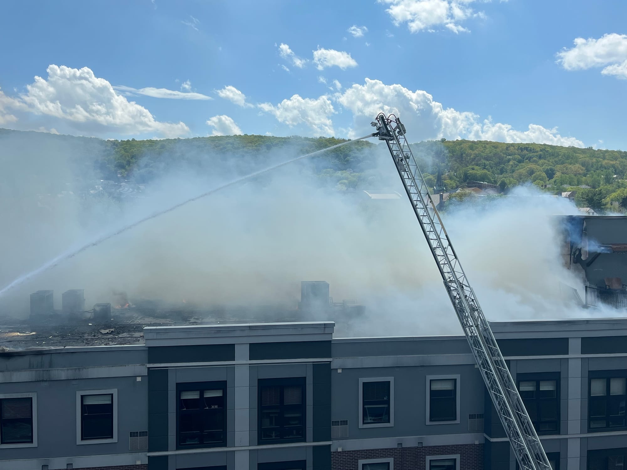 A fire broke out at Five10 Flats in Bethlehem Friday afternoon. Crews from around the region came to Bethlehem to assist in b