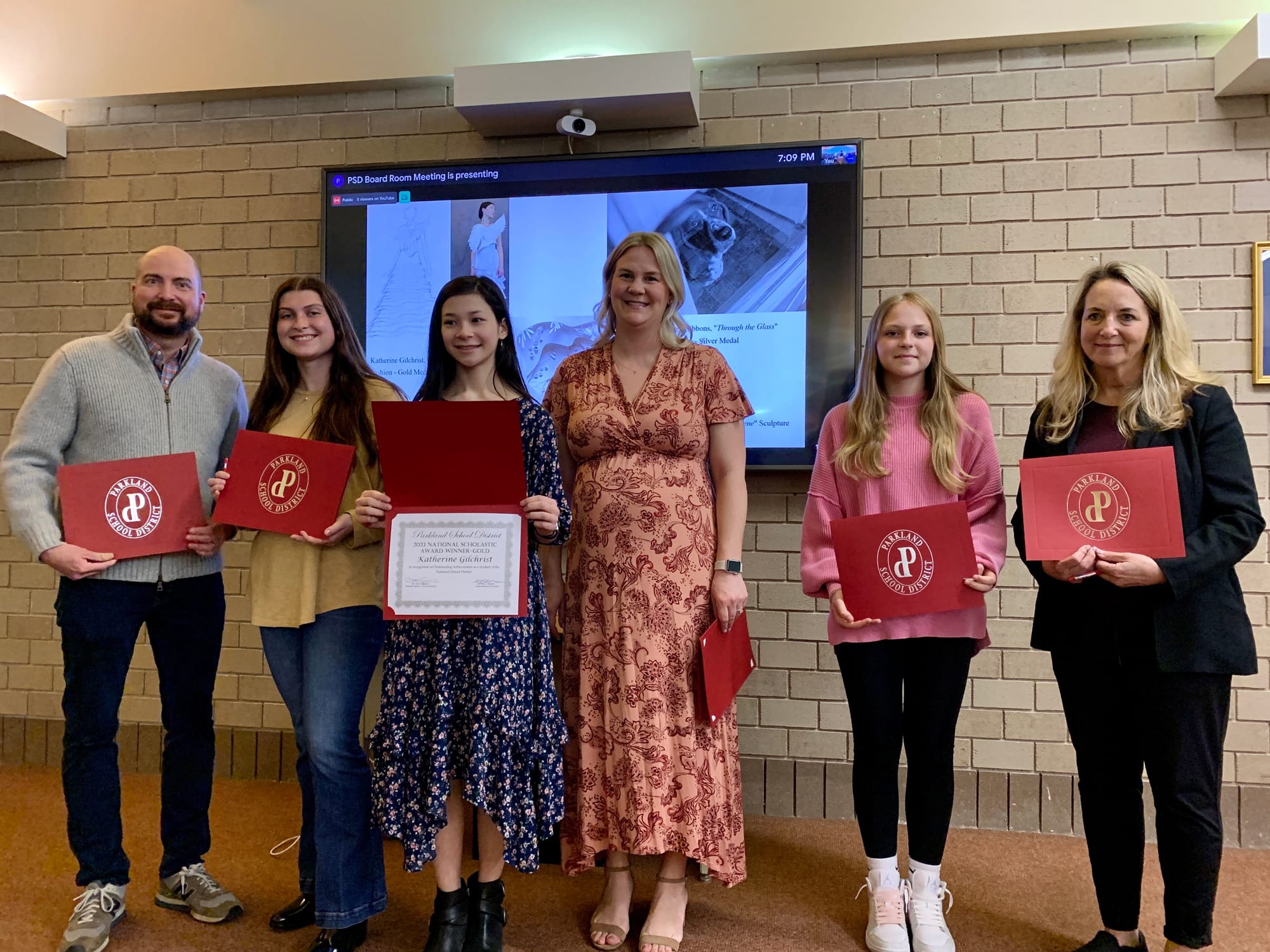 The board recognized students who were national medalists in the 2023 Scholastic Art and Writing Awards.