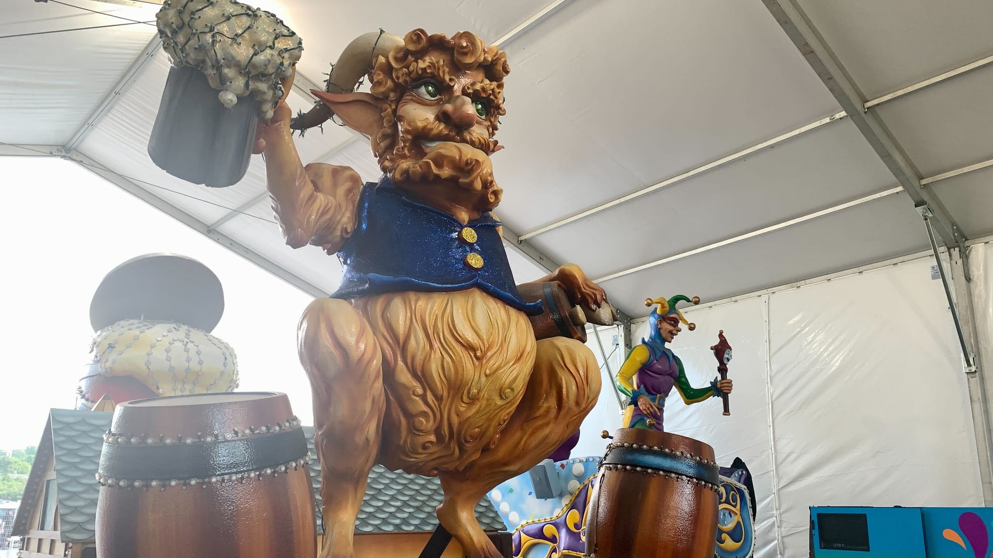 One of the parade floats of Dorney Park's Grand Carnivale.