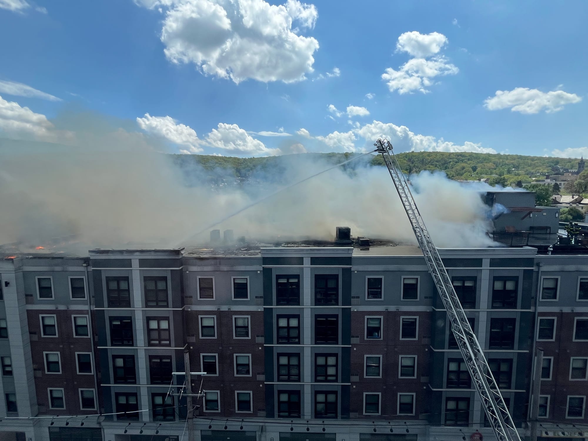 A fire broke out at Five10 Flats in Bethlehem Friday afternoon. Crews from around the region came to Bethlehem to assist in b