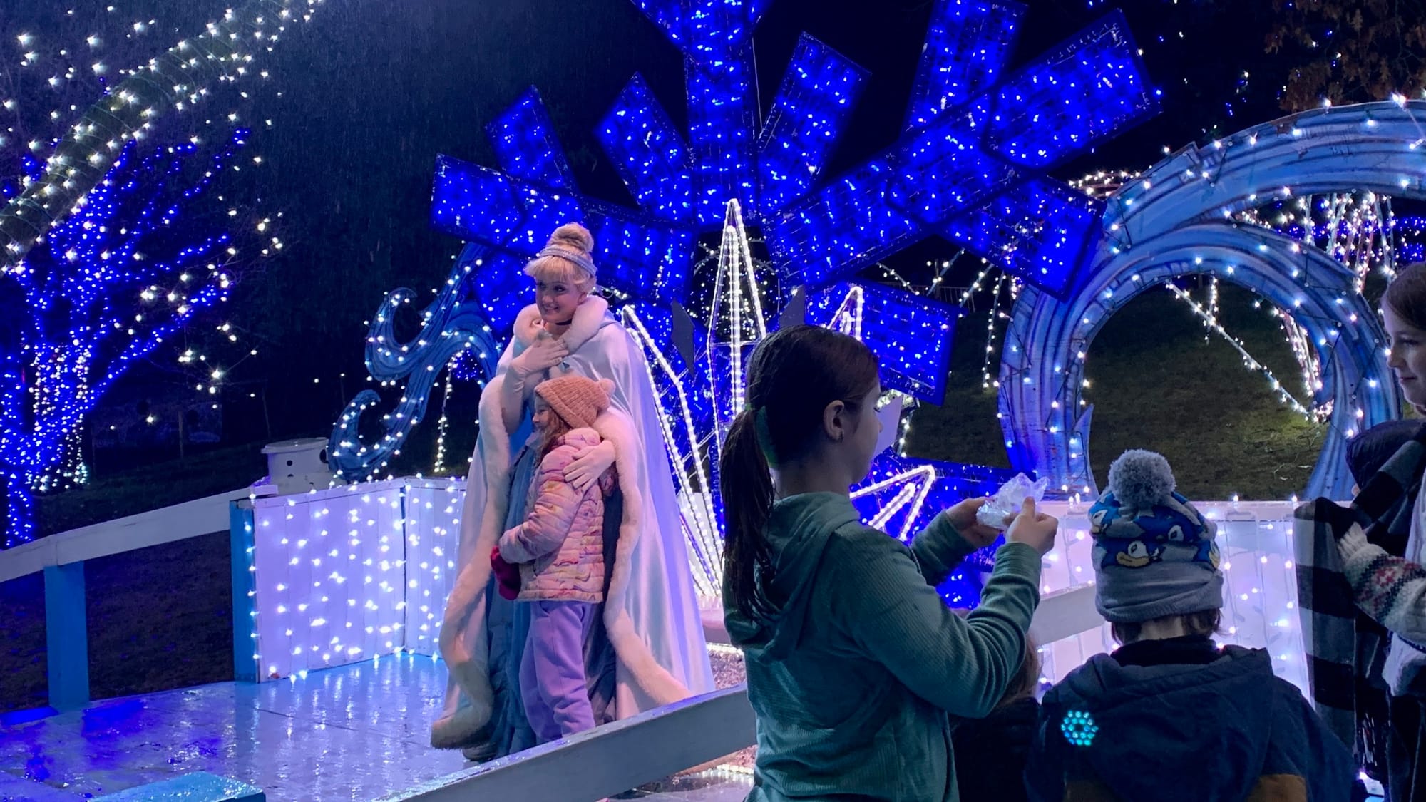 Cinderella at the Winter Light Spectacular.