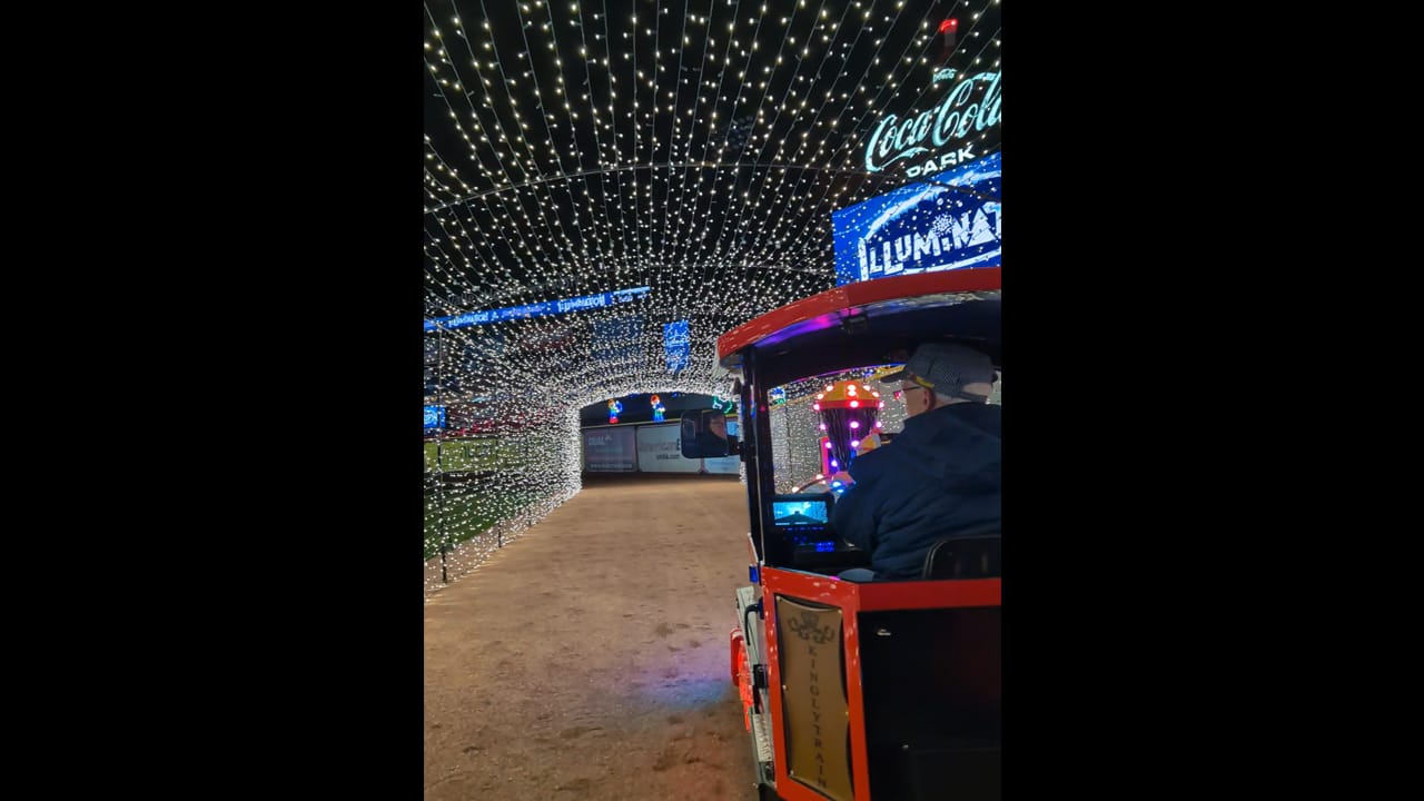 The Polar Express Train at Illumination at Coca-Cola Park.