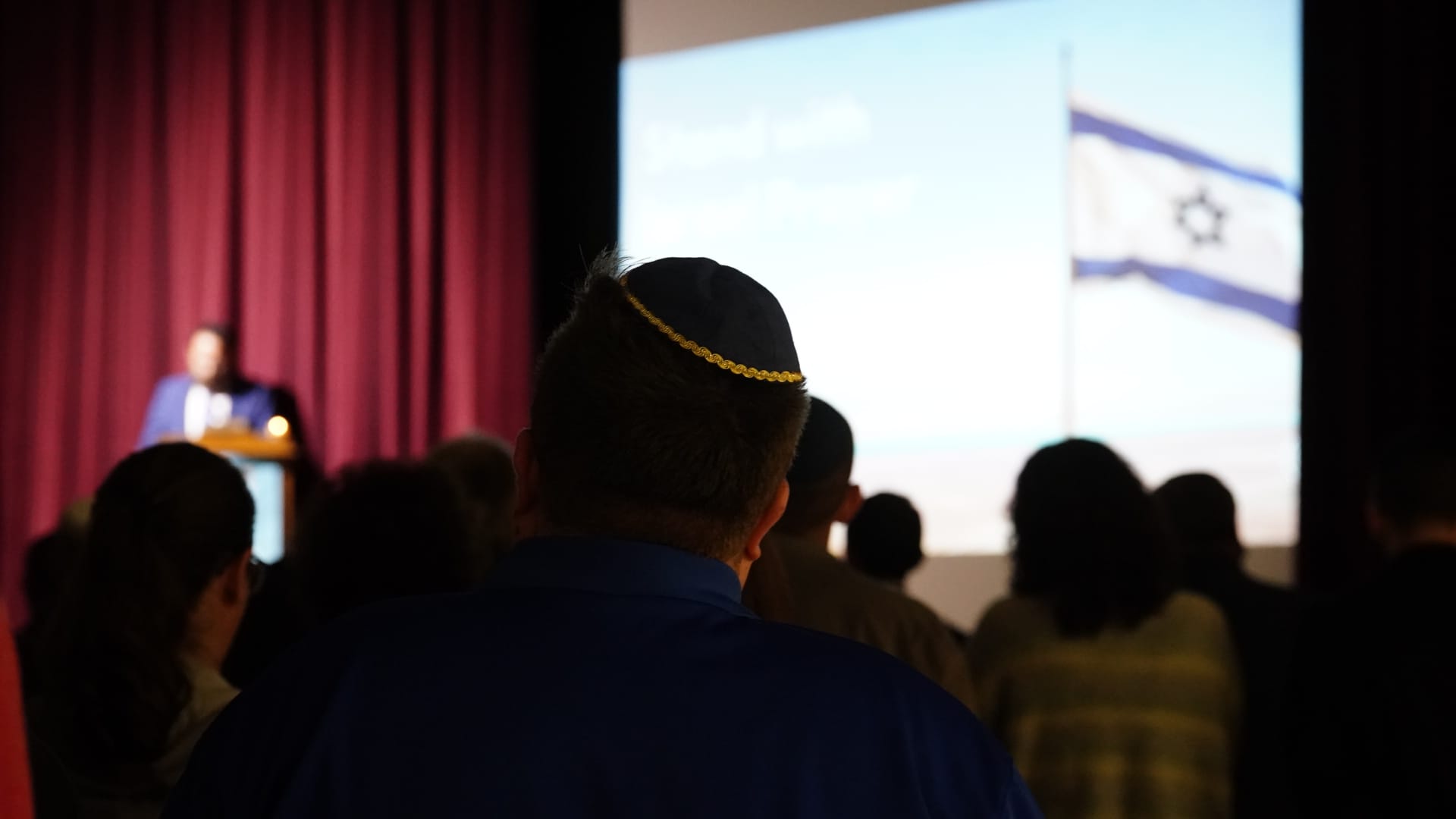Hundreds of area residents gathered for solidarity during a vigil for Israel at the Jewish Community Center of the Lehigh Val