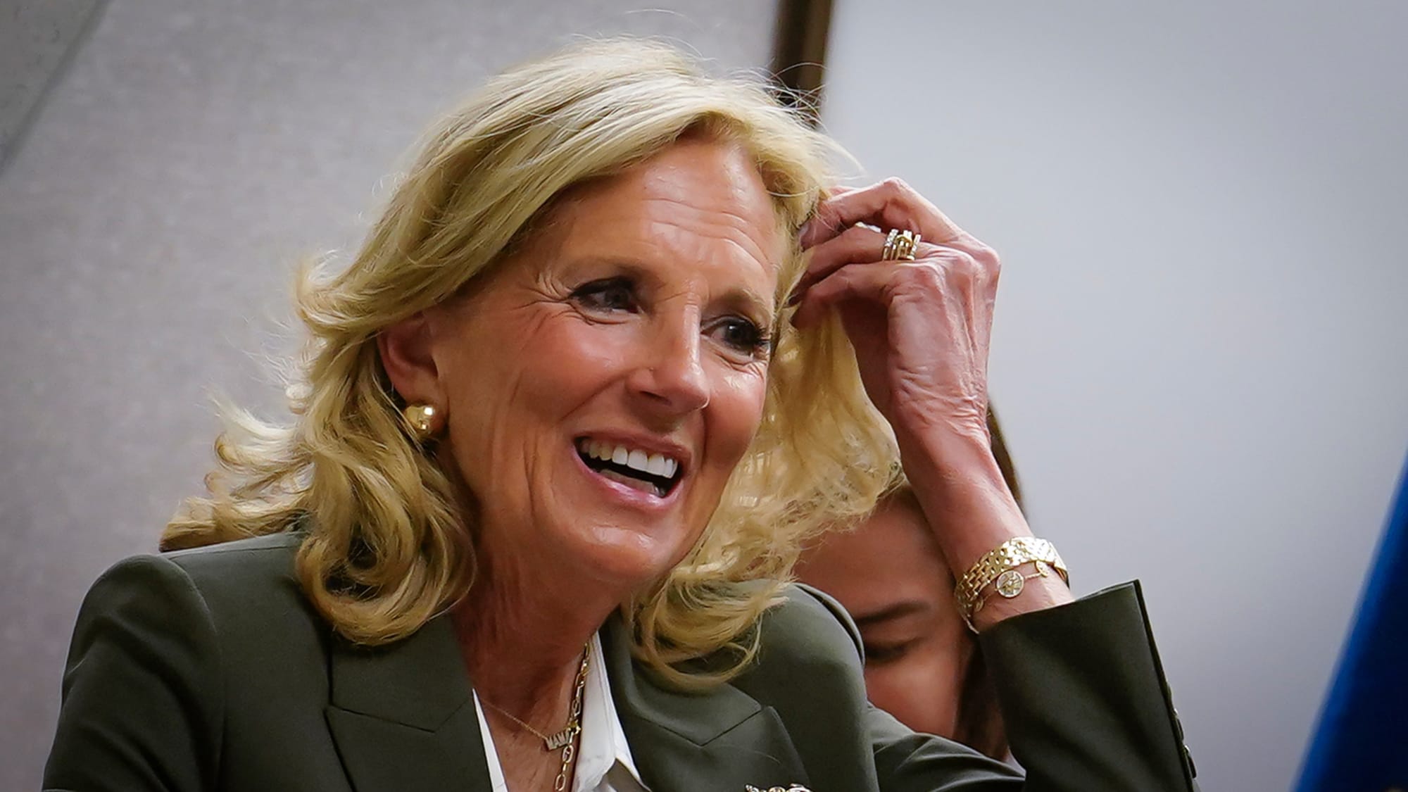 Dr. Jill Biden in Allentown Tuesday. U.S. Rep. Susan Wild was joined by First Lady Jill Biden and U.S. Reps. Nanette Barragán