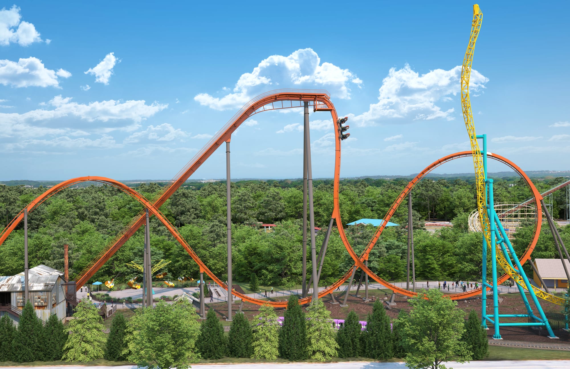The Iron Menace roller coaster coming to Dorney Park in 2024.
