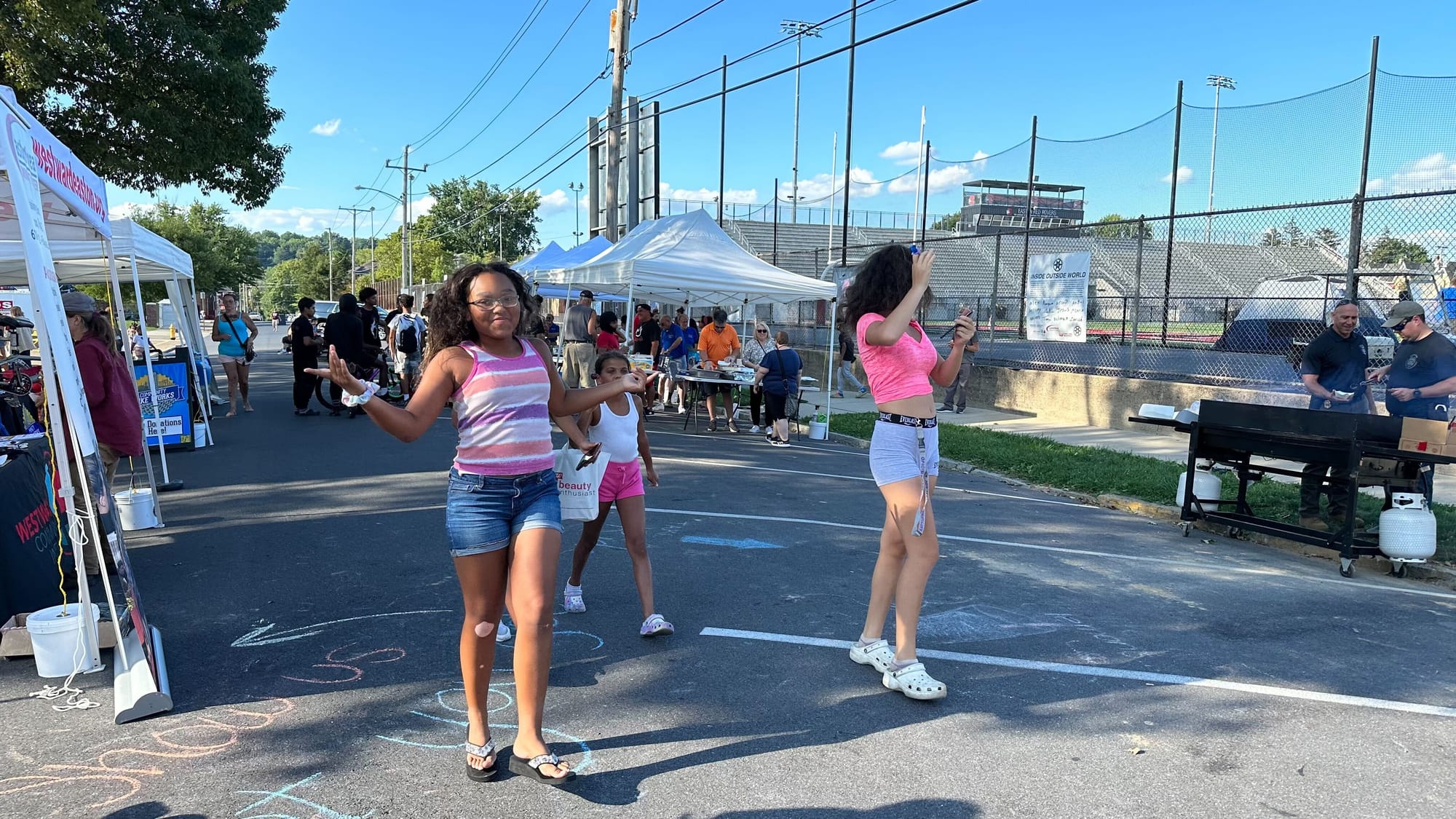 Attendees at Easton's National Night Out event at Paxinosa School.