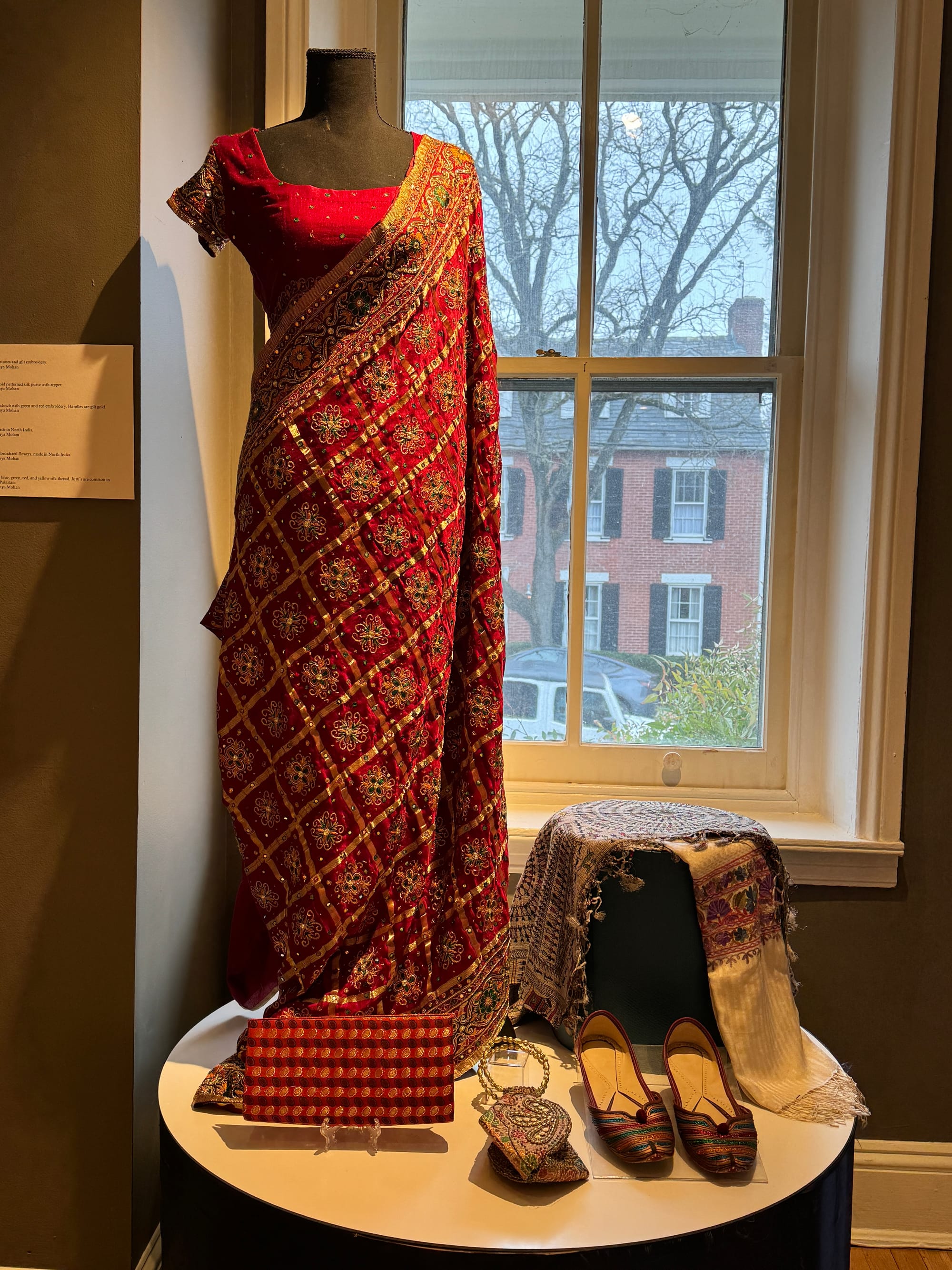 Items in the silk exhibit in Bethlehem museums