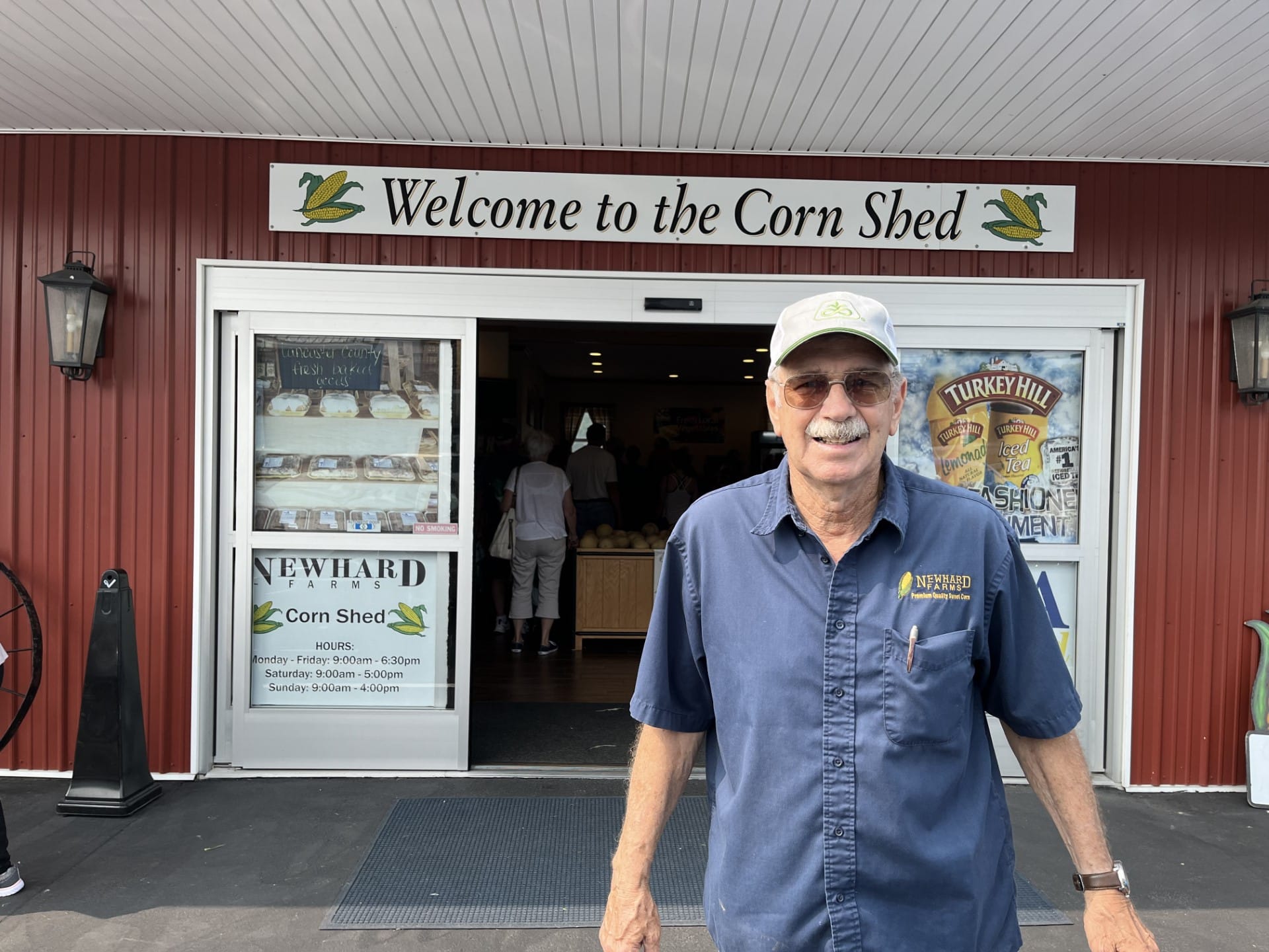 Donald Newhard, owner of Newhard Farms in Whitehall Township on the first day of sweet corn, June 30, 2023.
