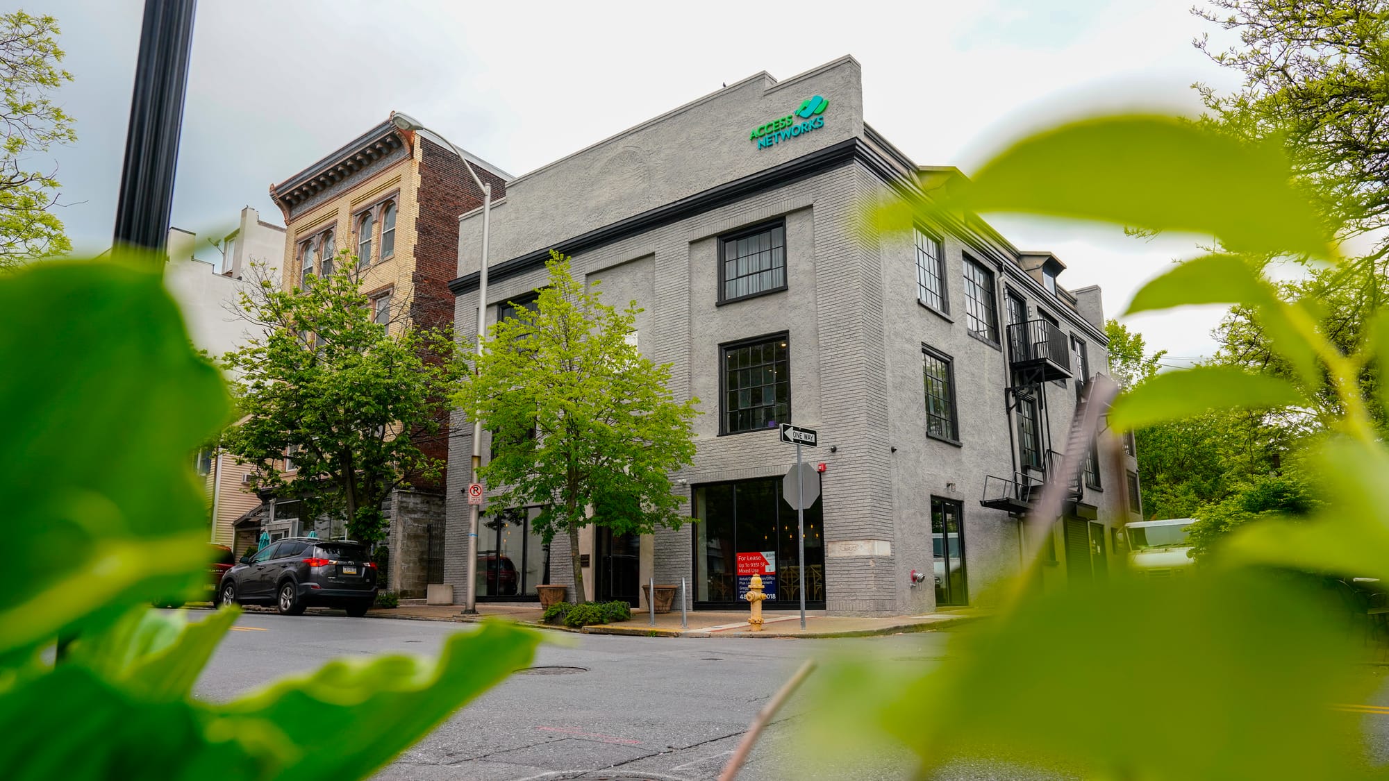 Commercial brokers are working hard to find tenants for remodeled mixed-use properties such as this one at 225 Ferry Street, 