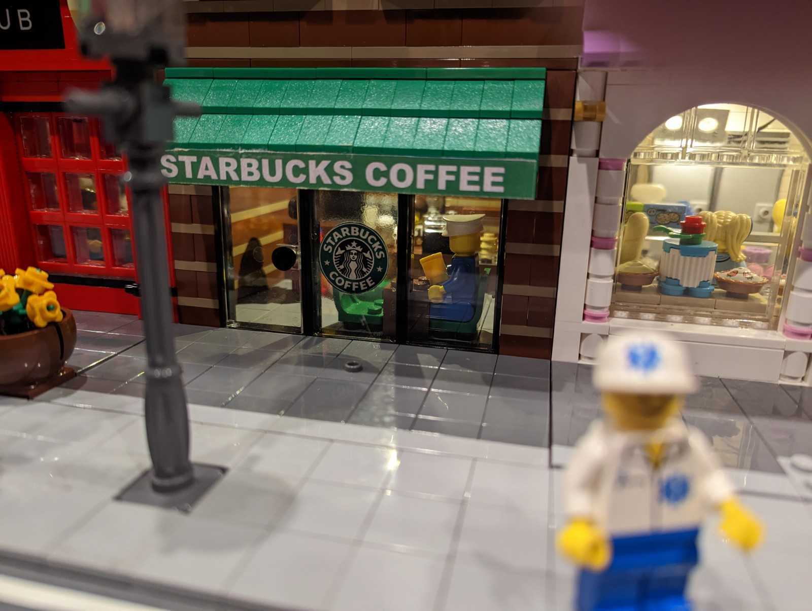 This is the Lego City holiday train display at America on Wheels in Allentown.