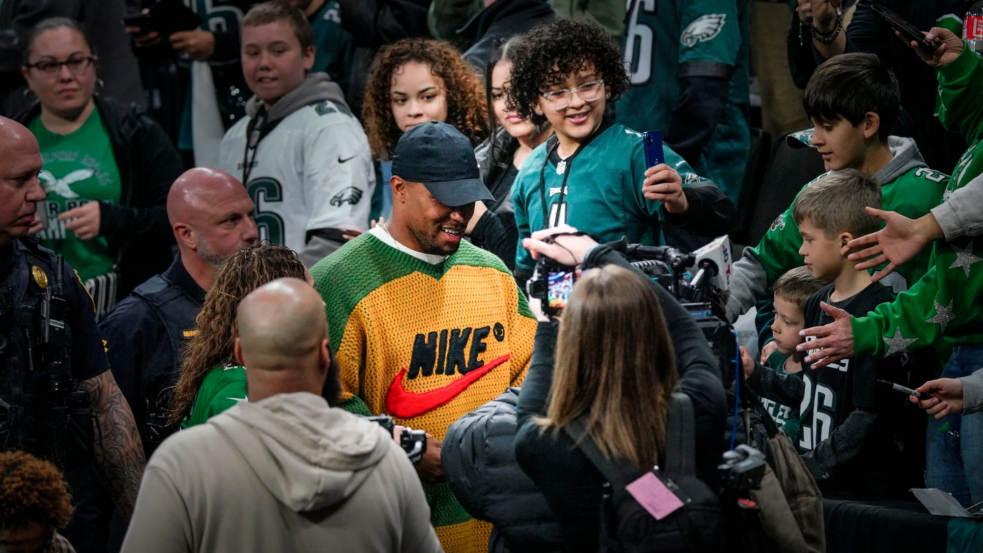A Lehigh Valley celebration for Philadelphia Eagles running back Saquon Barkley was held at PPL Center in Allentown, Pa. on S