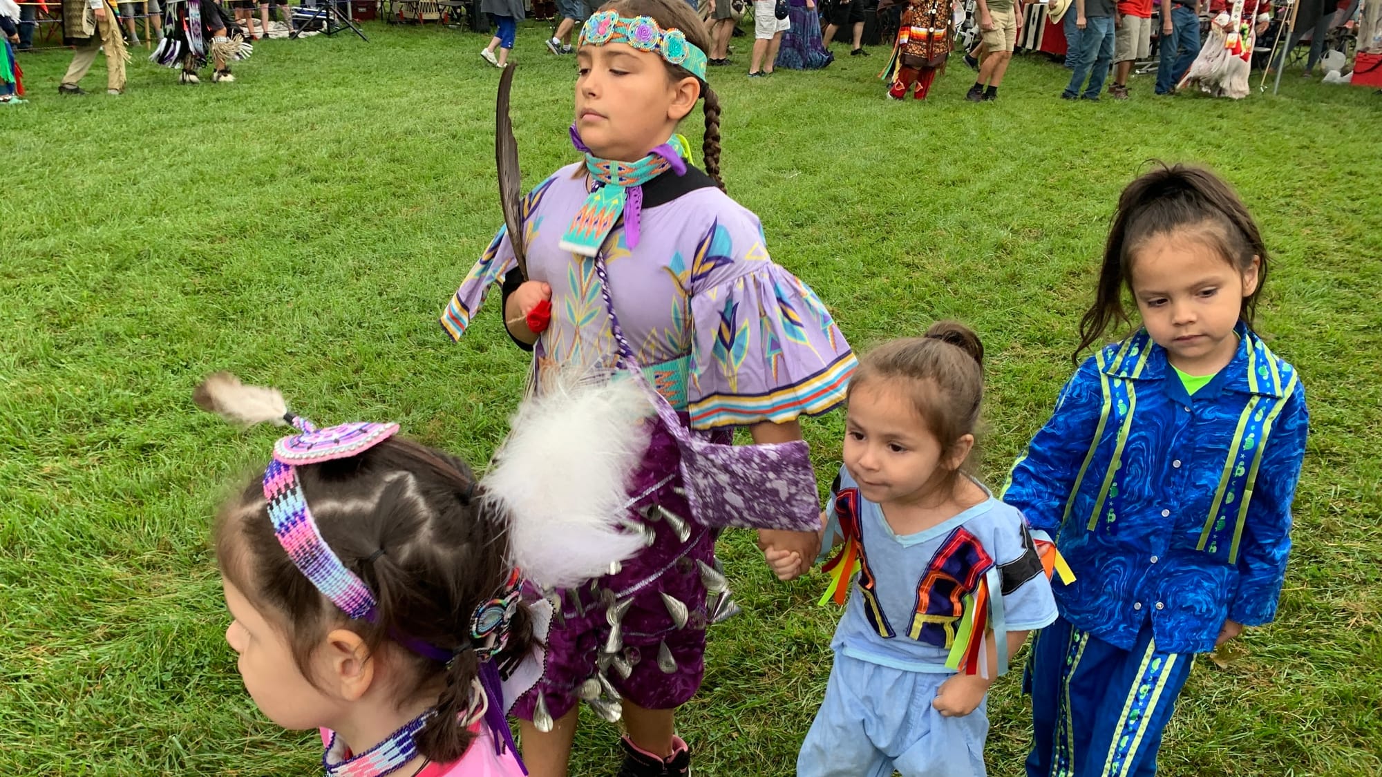 The Grand Entry at the Roasting Ears of Corn Festival.