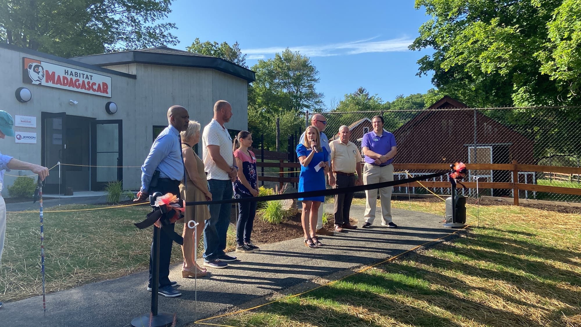 Officials gathered at Lehigh Valley Zoo, 5150 Game Preserve Road in Schnecksville, Thursday for a ribbon cutting at the zoo's