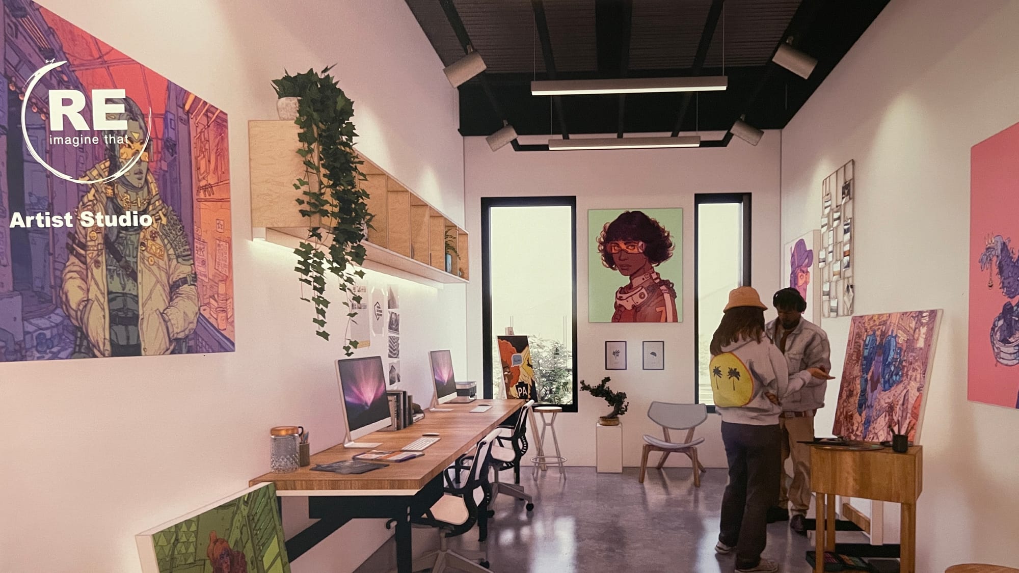 An artist studio within the Cultural Center. Rendering from MKSD Architects.