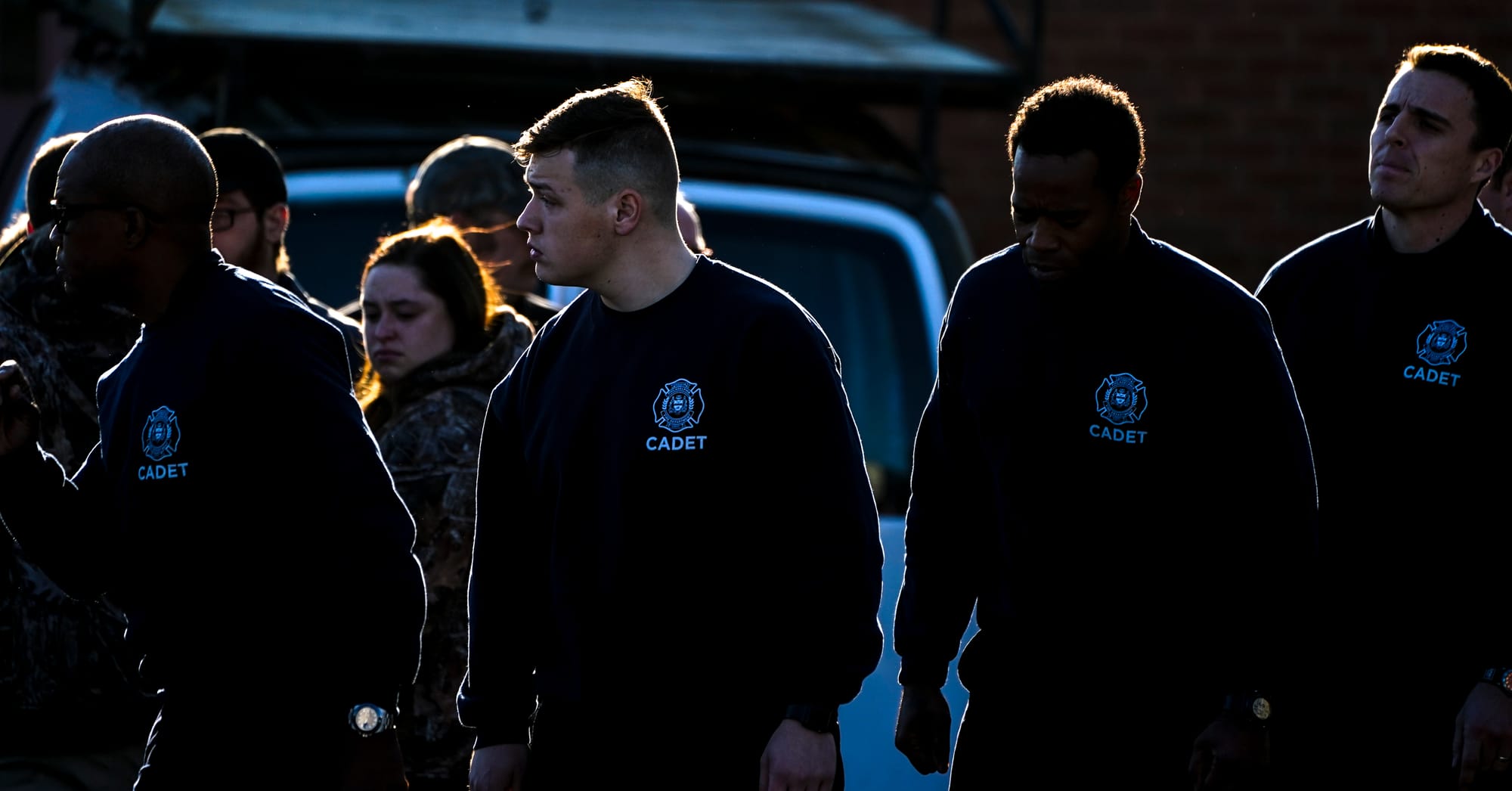 Mourners gather at Northwestern Lehigh Middle School in New Tripoli, Lehigh County, on Saturday, December 17, 2022, to pay tr