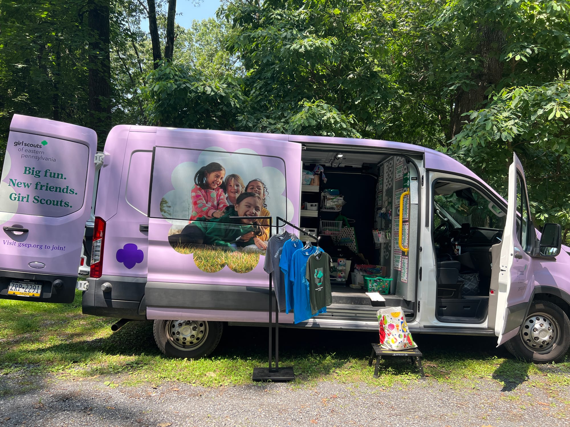Luella, the GSEP's mobile trading post, was named after the first female commercial truck driver.