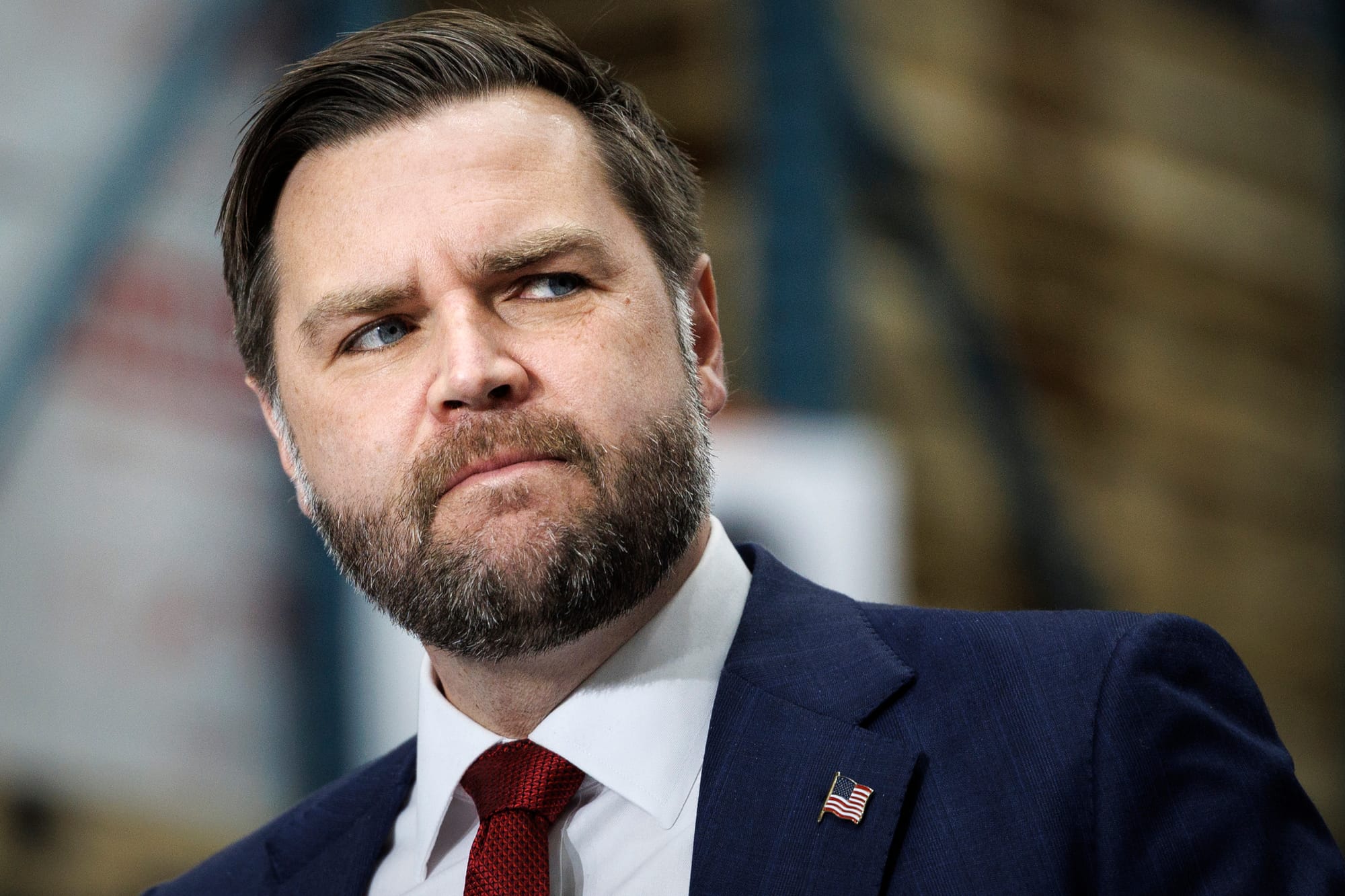 Vice President JD Vance delivers remarks at Uline Inc. in Alburtis on Tuesday, Dec. 16, 2025.