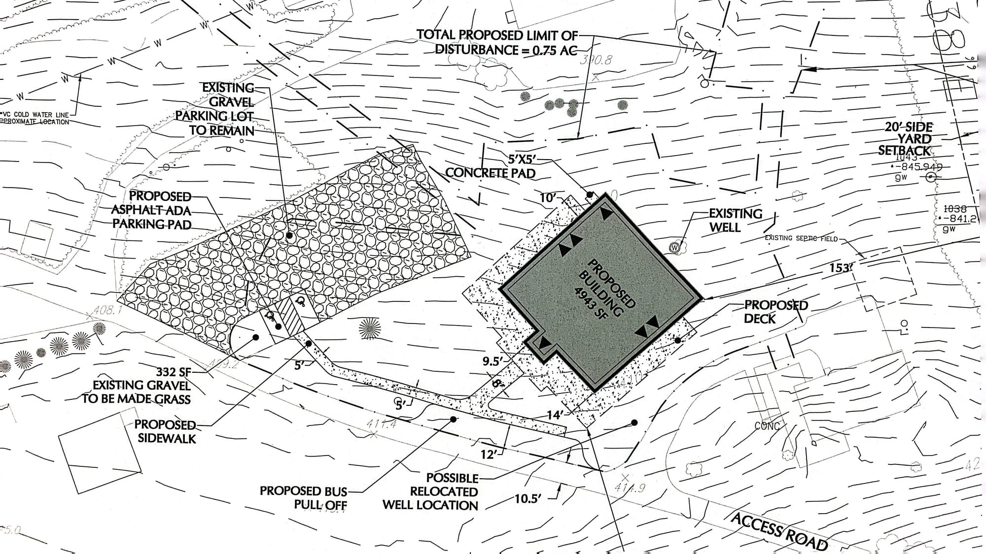 The land use plan for the proposed Carter Family Center at Camp Fowler.