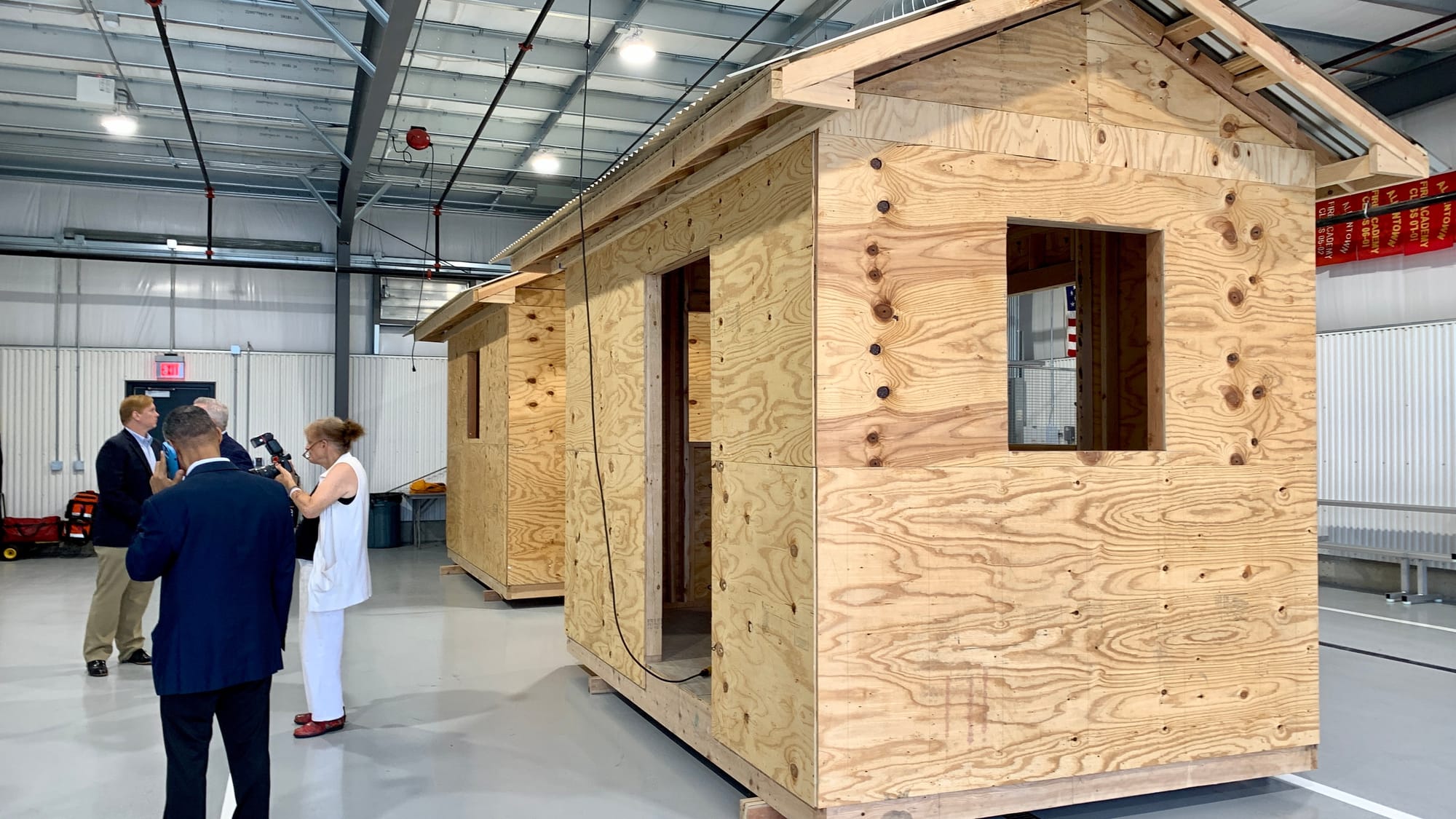 Buildings used for training in the new Allentown Fire Academy and Emergency Operations Center.