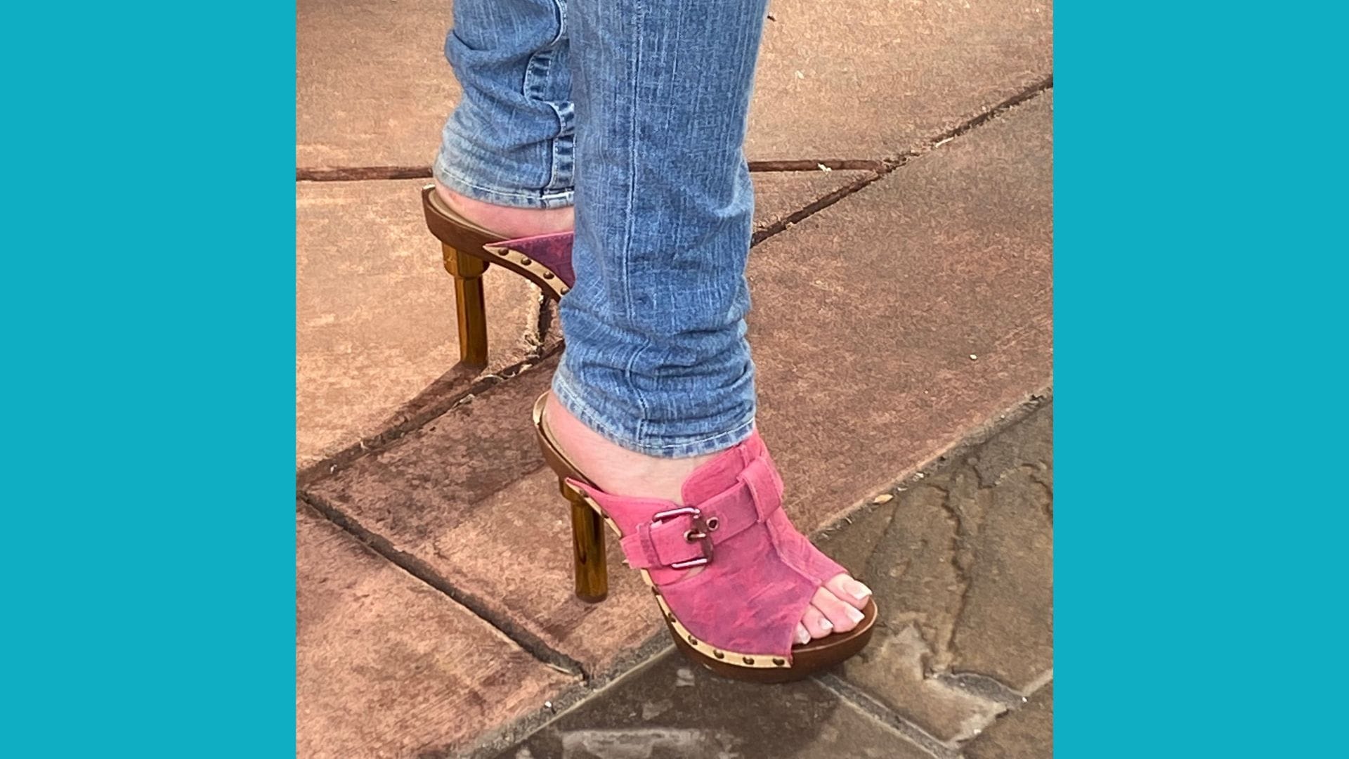 LVHN's Deputy Physician in Chief of the Lehigh Valley Topper Cancer Institute Dr. Lori Alfonse has a pair of pink shoes for e