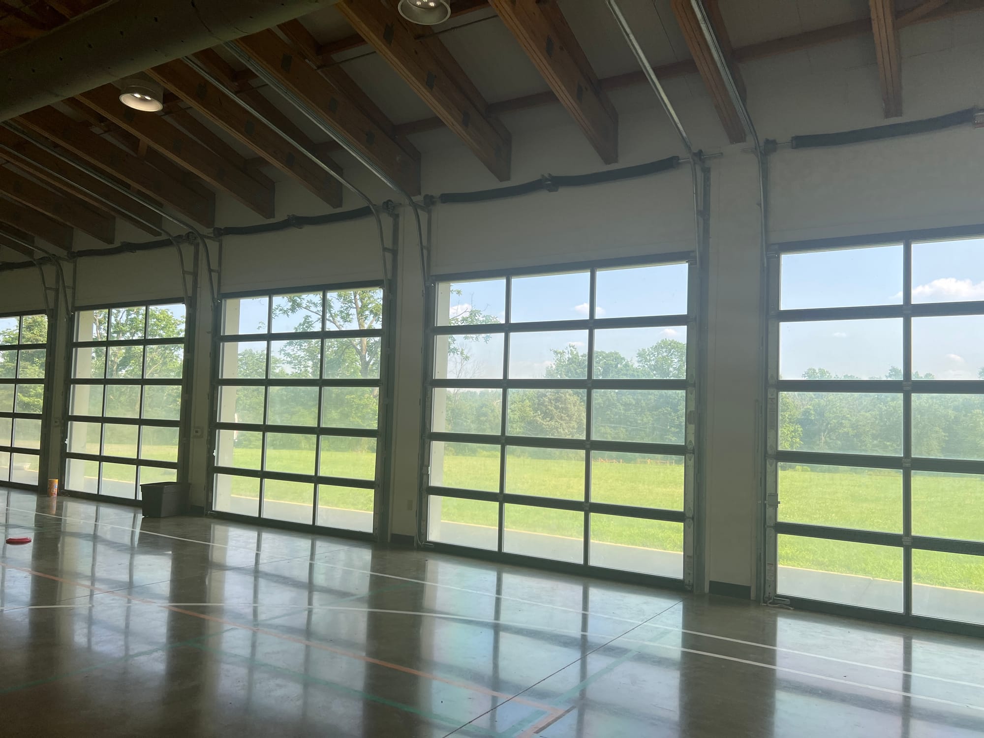 The activity center has air conditioning and smooth floors, which makes it a destination for scootering, rollerblading and ot