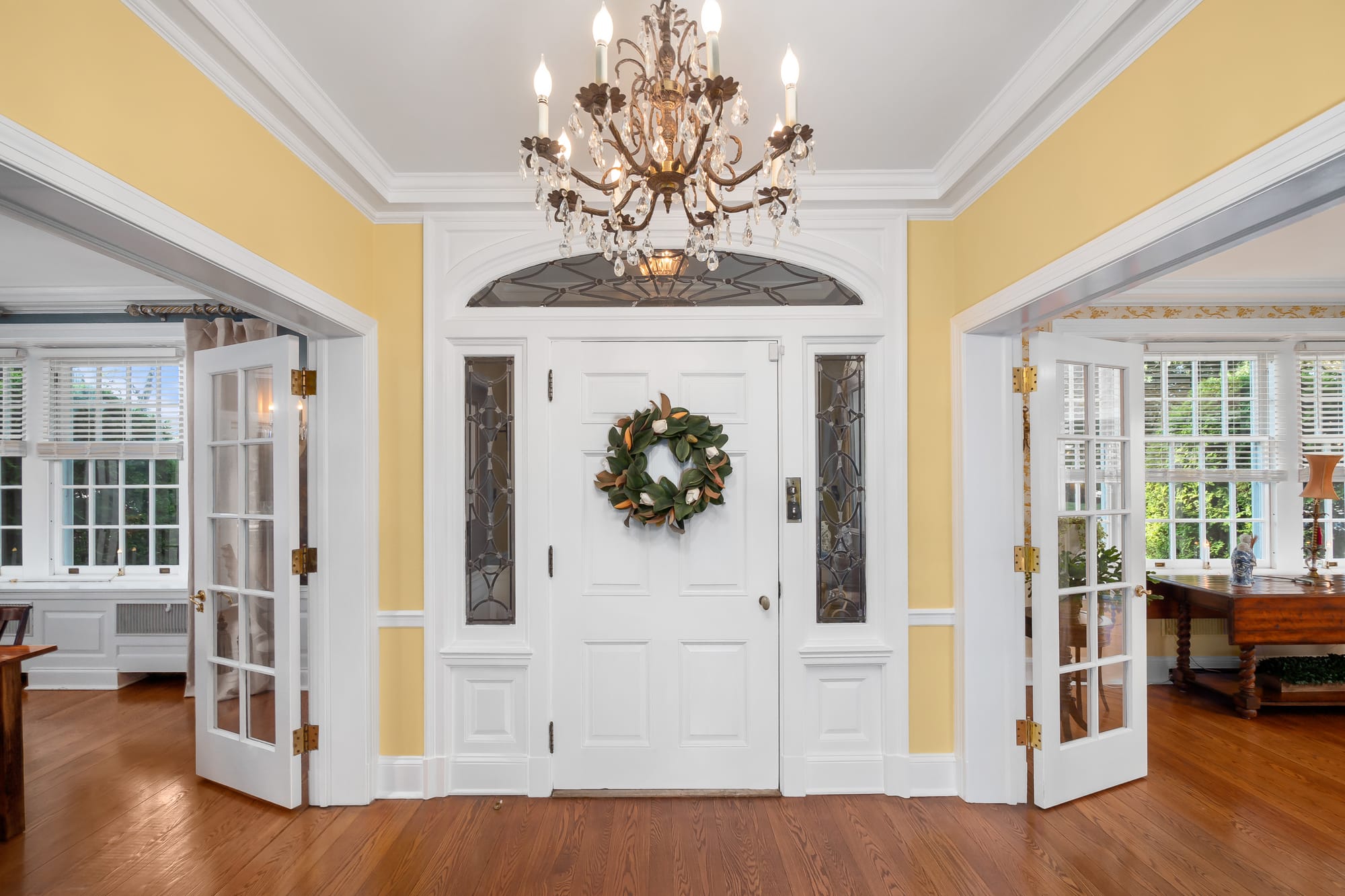 The 3-story Federal-Style Georgian Colonial mansion at 1880 W Union Boulevard sits on 1.27 acres and boasts a grand staircase
