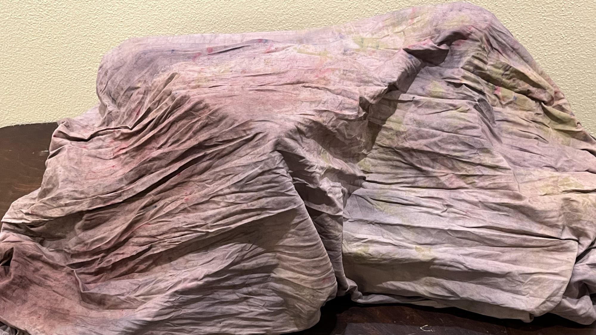 Rock cloth used to make a putz for the Christmas or Easter season is part of the collection at the Moravian Archive in Bethle