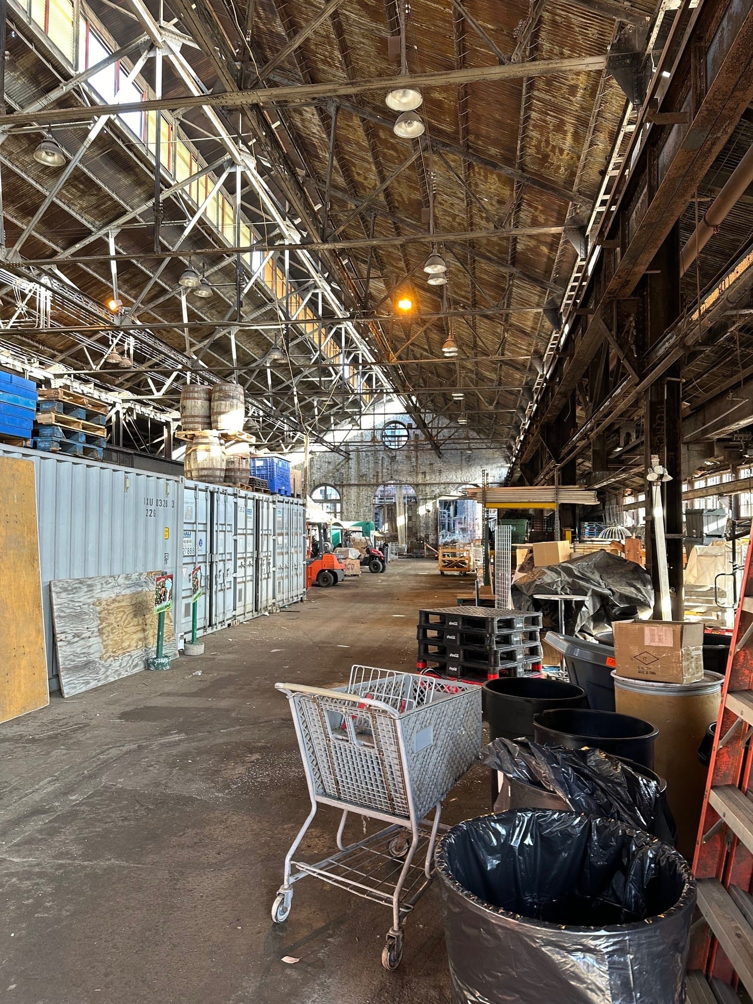 Inside the former Bethlehem Steel Turn and Grind shop building at SteelStacks. ArtsQuest plans to turn the building into an e