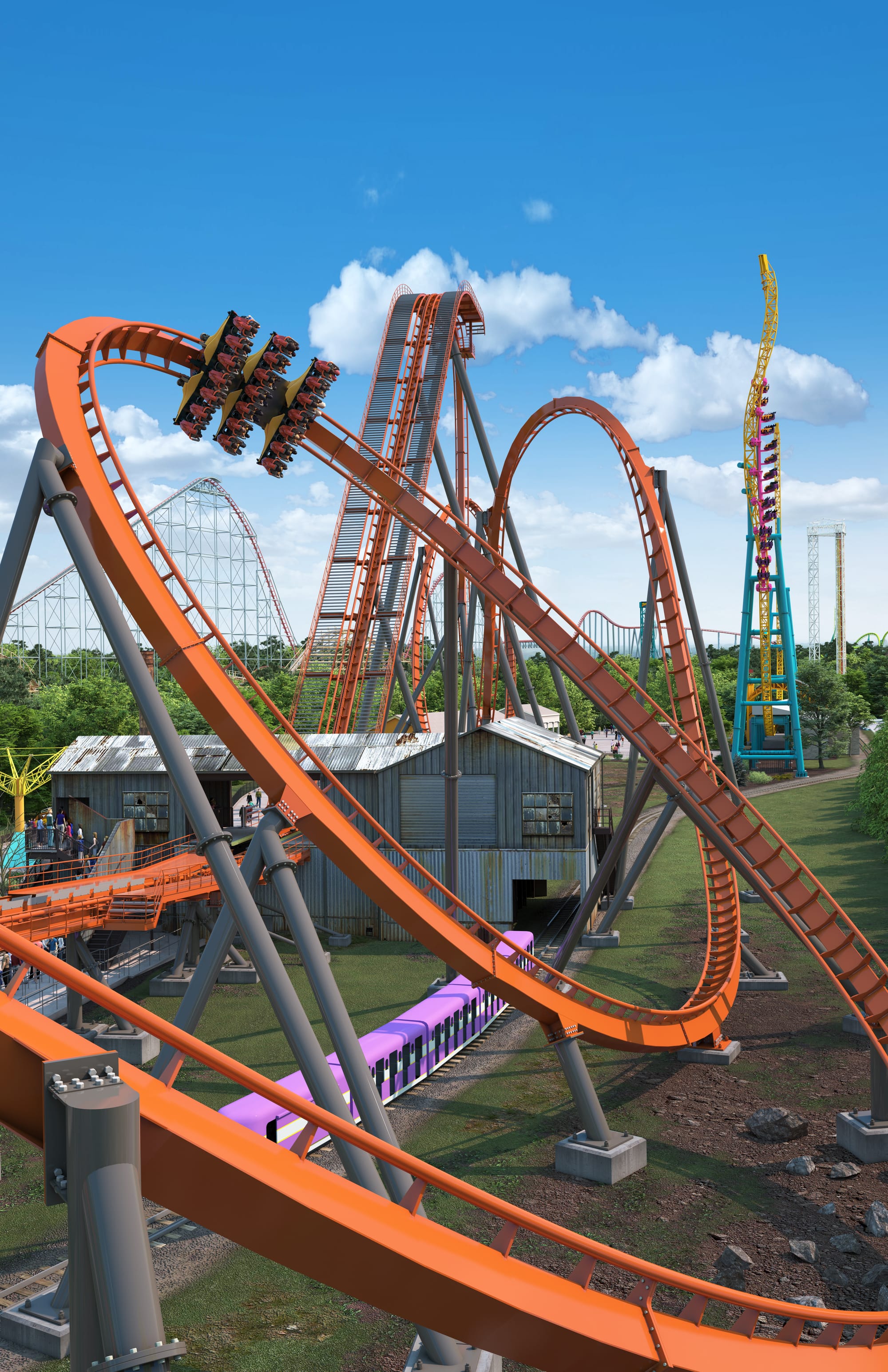 The Iron Menace roller coaster coming to Dorney Park in 2024.
