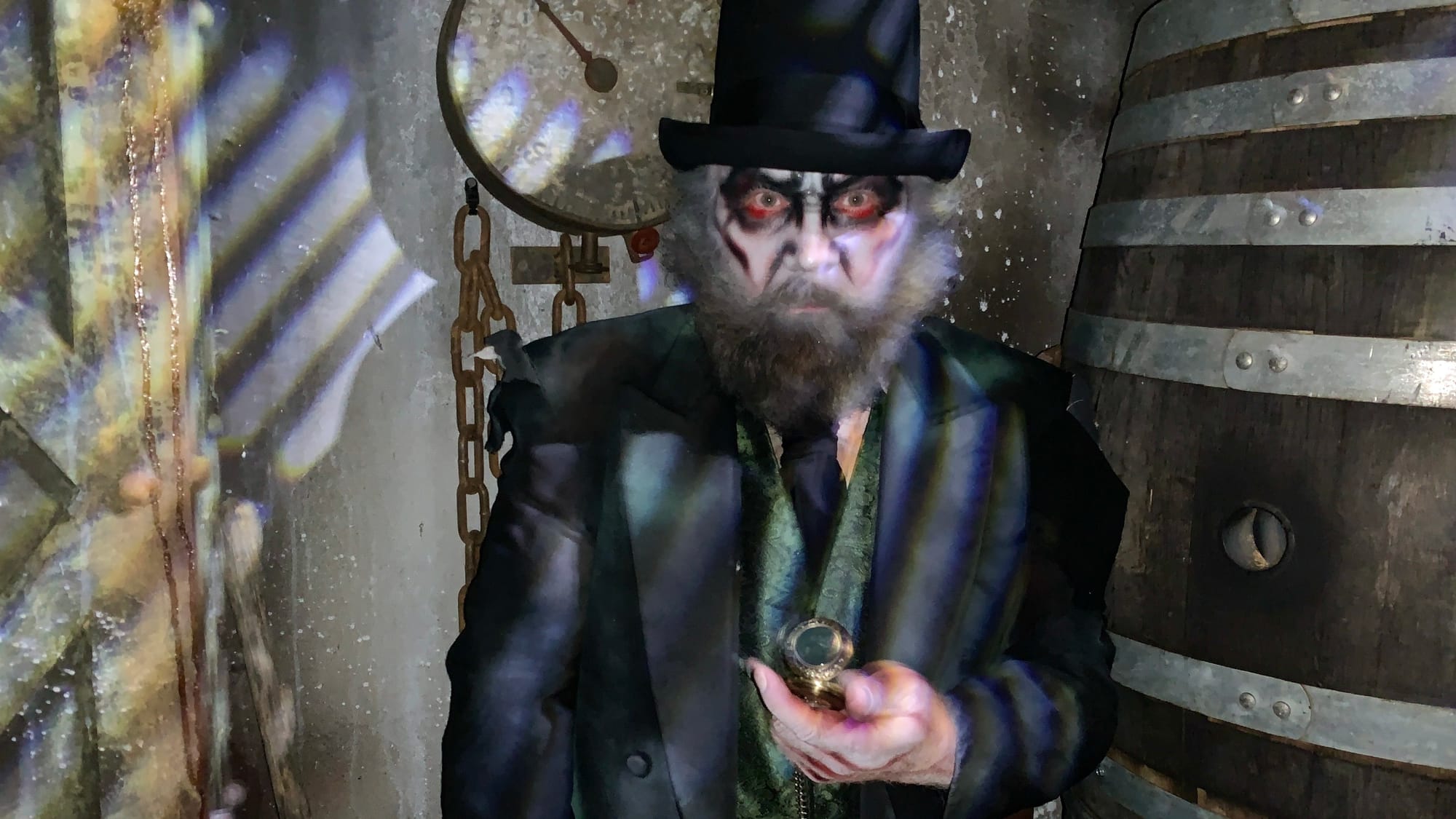 Hiram McTavish in the maze The Ghost in the Machine.