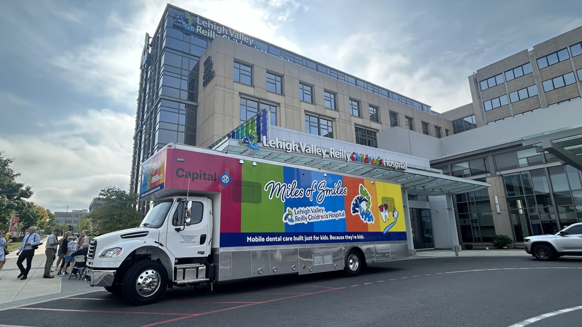 Lehigh Valley Health Network and Capital Blue Cross roll out new Miles of Smiles mobile dental unit in Lehigh Valley. The van