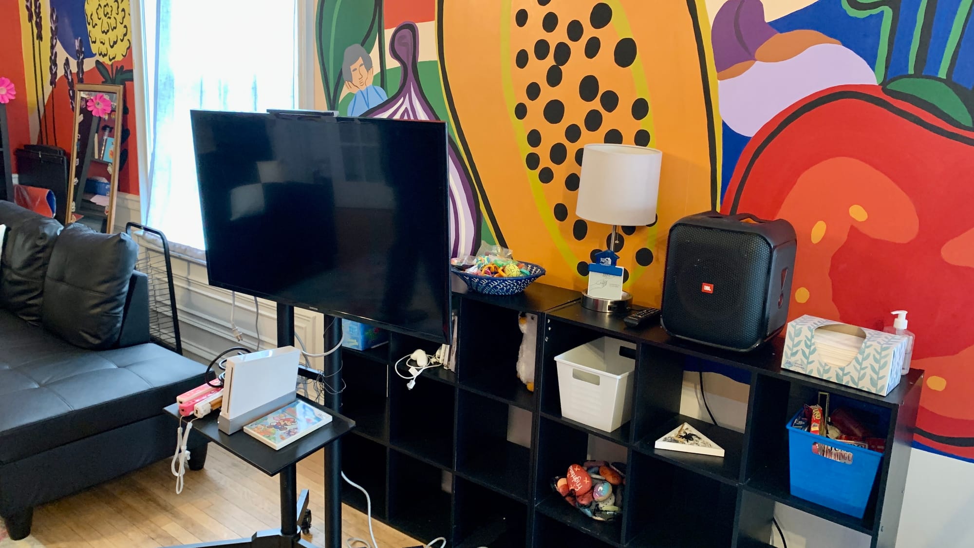 One of the TVs at Silk Lehigh Valley's new location.