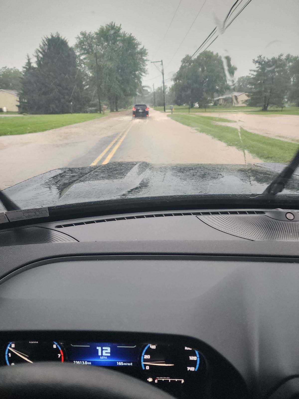 Flooding on Mauch Chunk Rd near Willow Street in North Whitehall on Sunday.