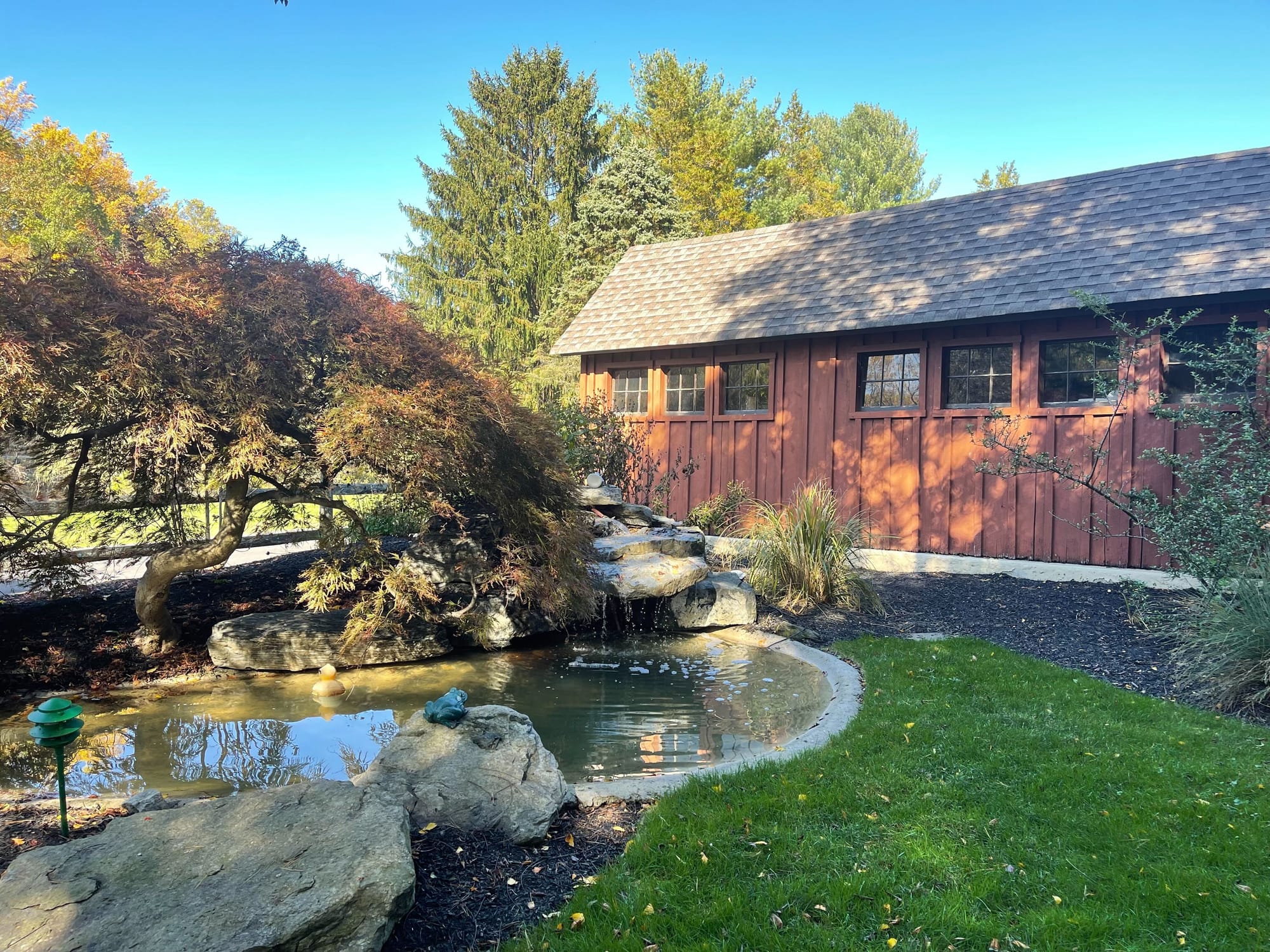 This home also has a water feature