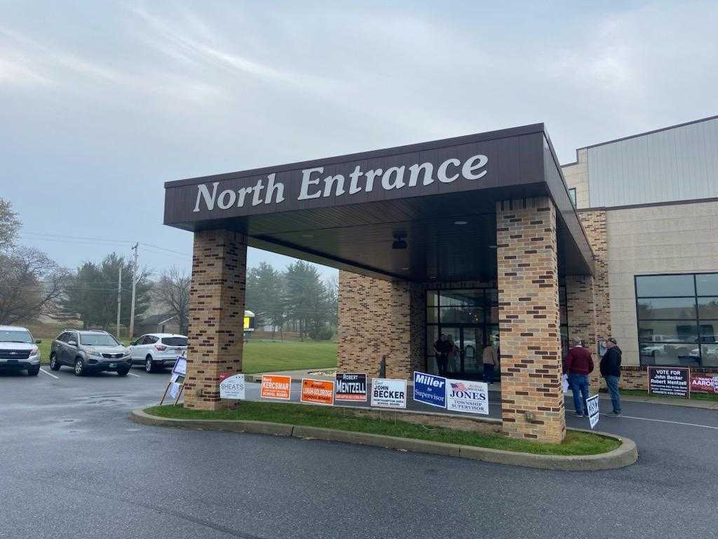 The North Entrance to the Bethany Wesleyan Church on Election Day.