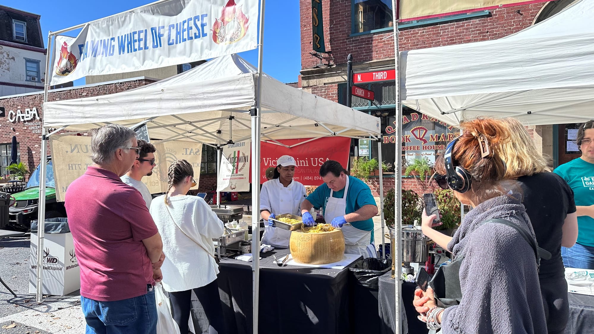 Care for some fresh, garlicy cheese sauce over some pasta? It's available at Easton Garlic Fest.