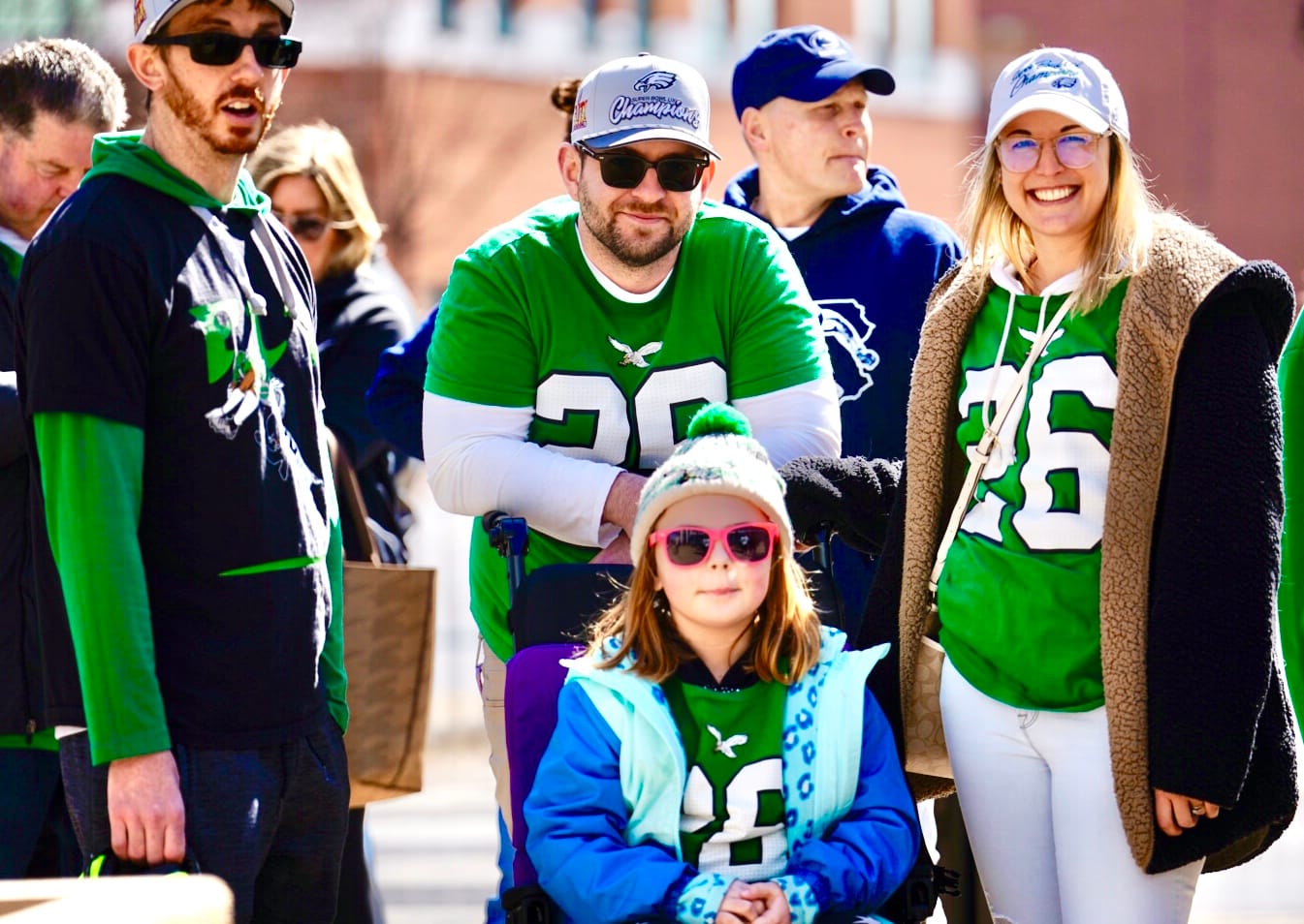 Fans line up outside of the PPL Center in Allentown for a celebration honoring Saquon Barkley, one of two Lehigh Valley Super