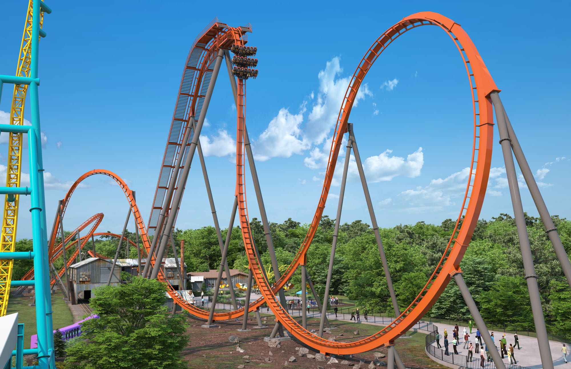 The Iron Menace roller coaster coming to Dorney Park in 2024.