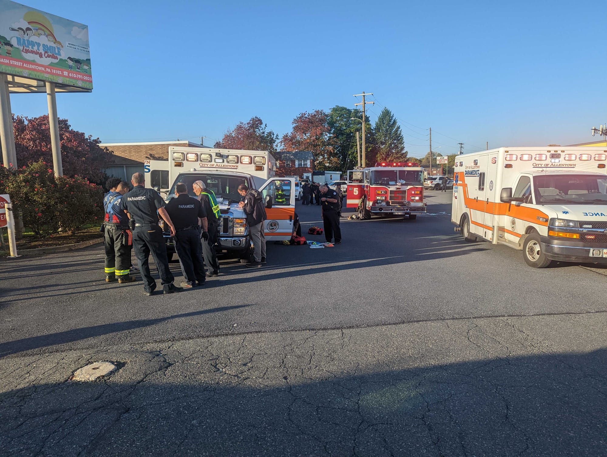 Dozens of people were hospitalized after being exposed to high levels of carbon monoxide at an Allentown day care facility Tu