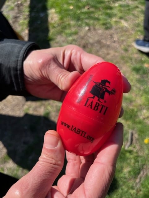 The Allentown bomb squad assembled 49 electronic eggs.