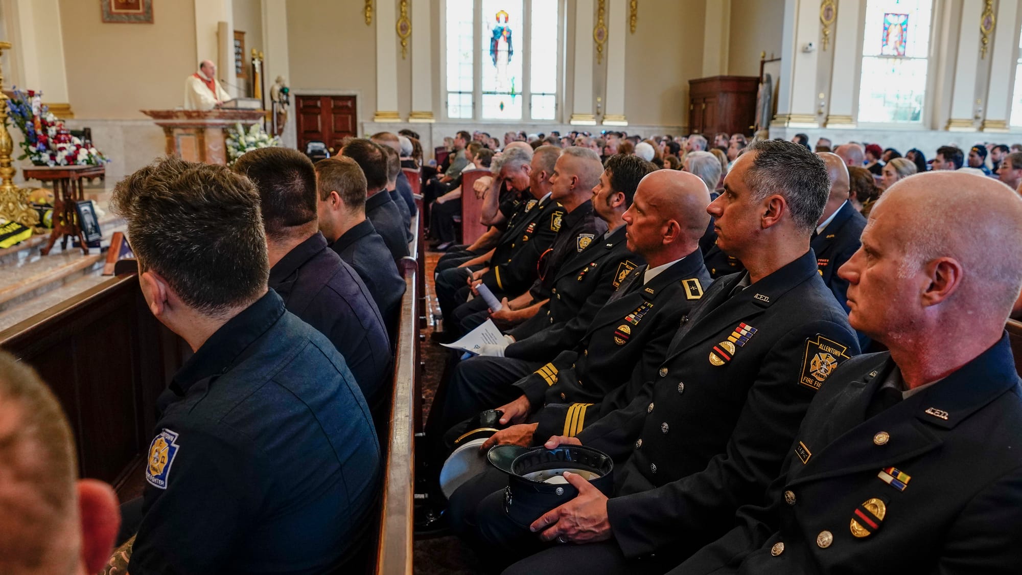 A Mass of Christian Burial was held at the Cathedral of S. Catharine of Siena for the late Allentown Fire Department Assistan