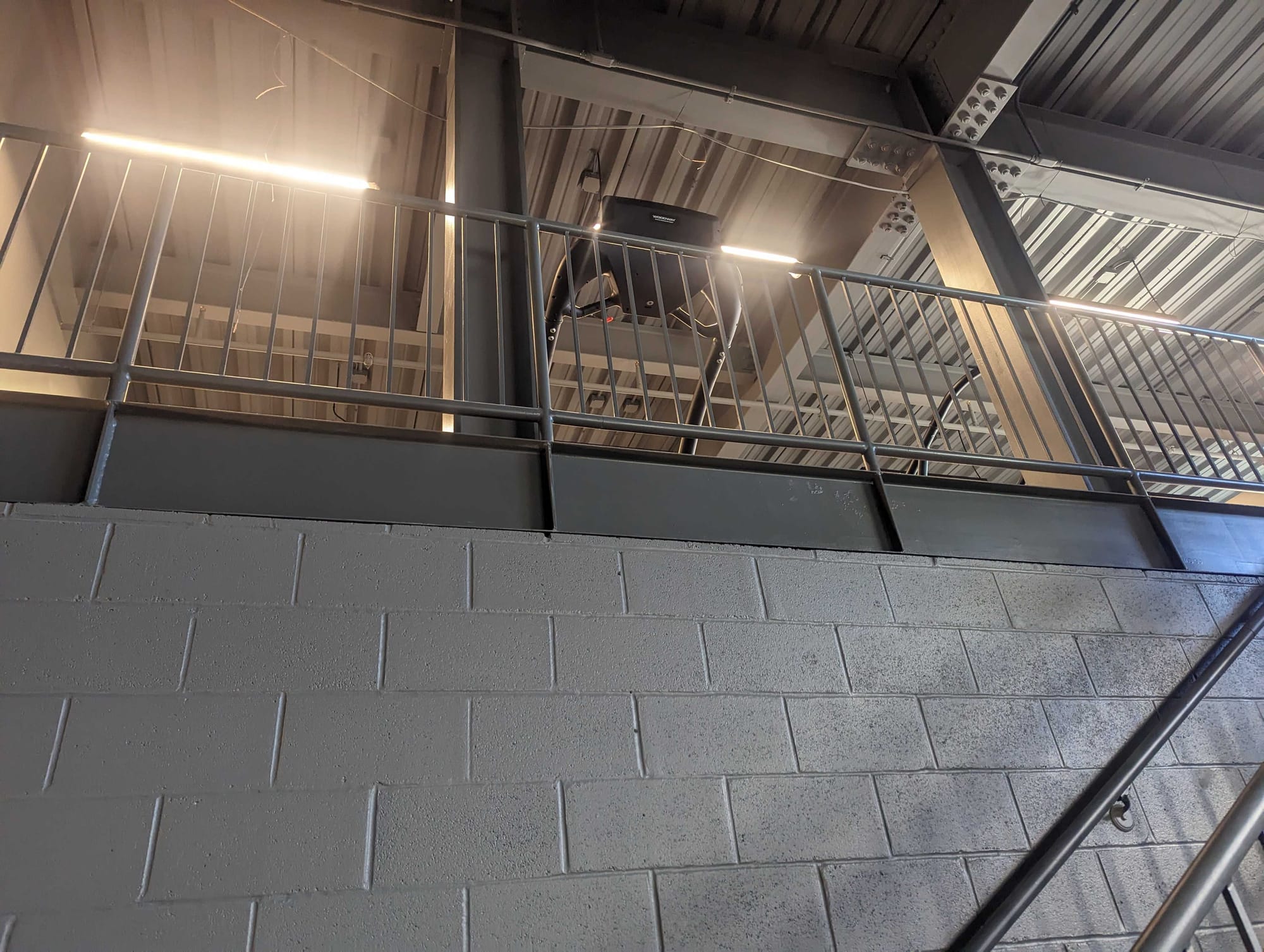 Second level of new weight room at Coca-Cola Park.