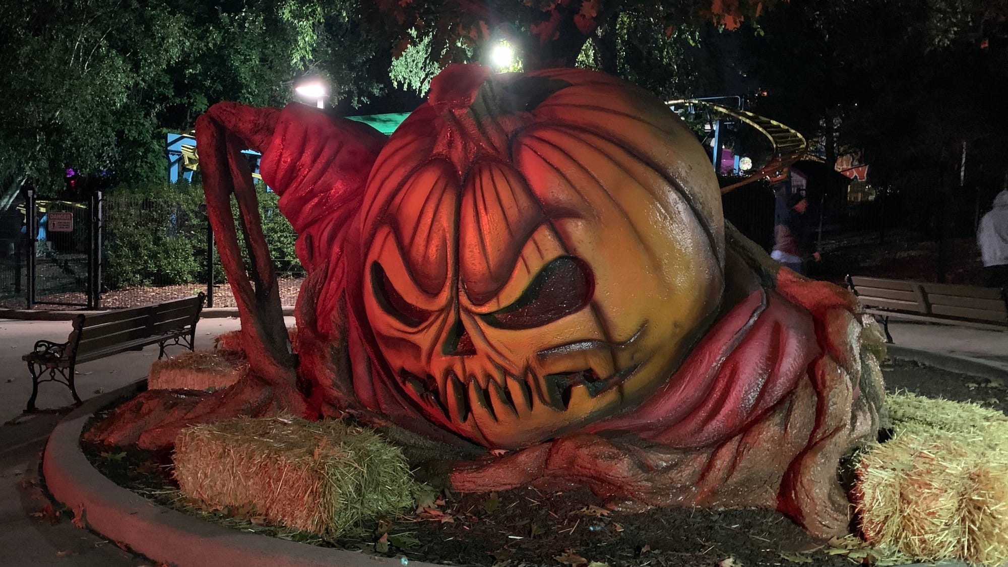 A decoration at Dorney Park's Halloween Haunt.