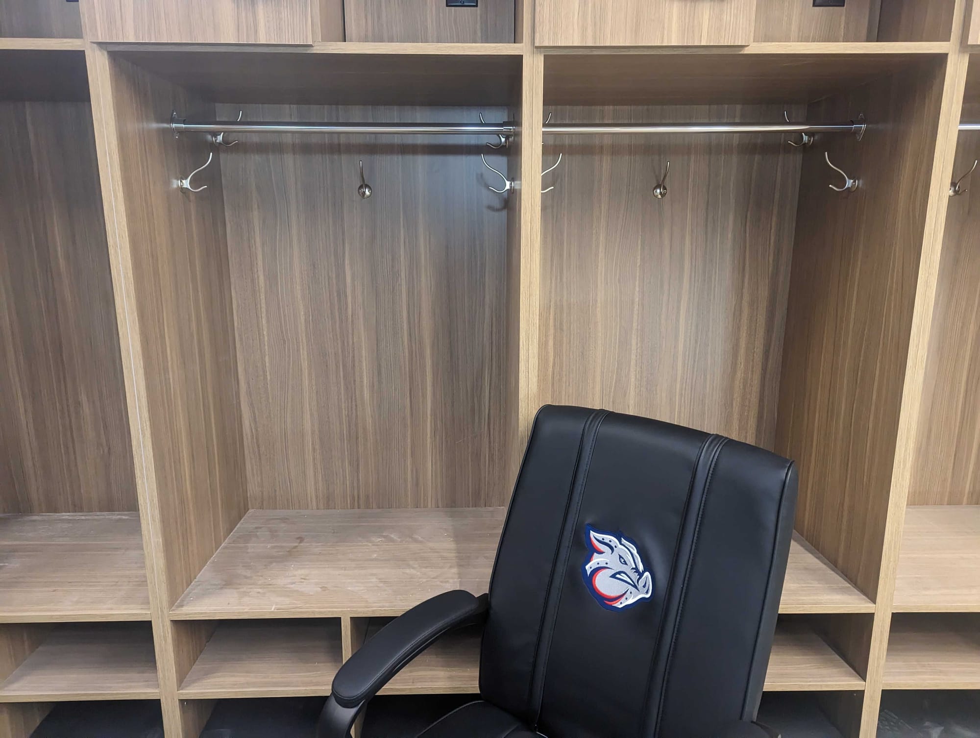 New IronPigs locker room at Coca-Cola Park.