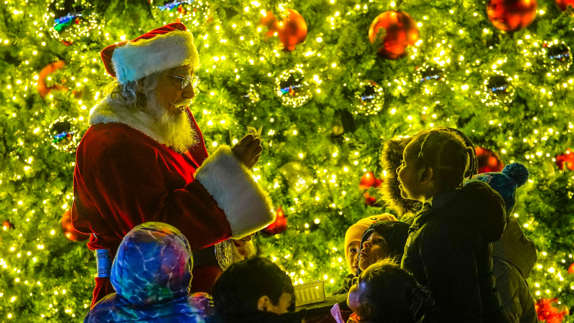 Santa has treats for kids. The Lehigh Valley IronPigs are hosting Illumination, a display of brilliant lights throughout Coca