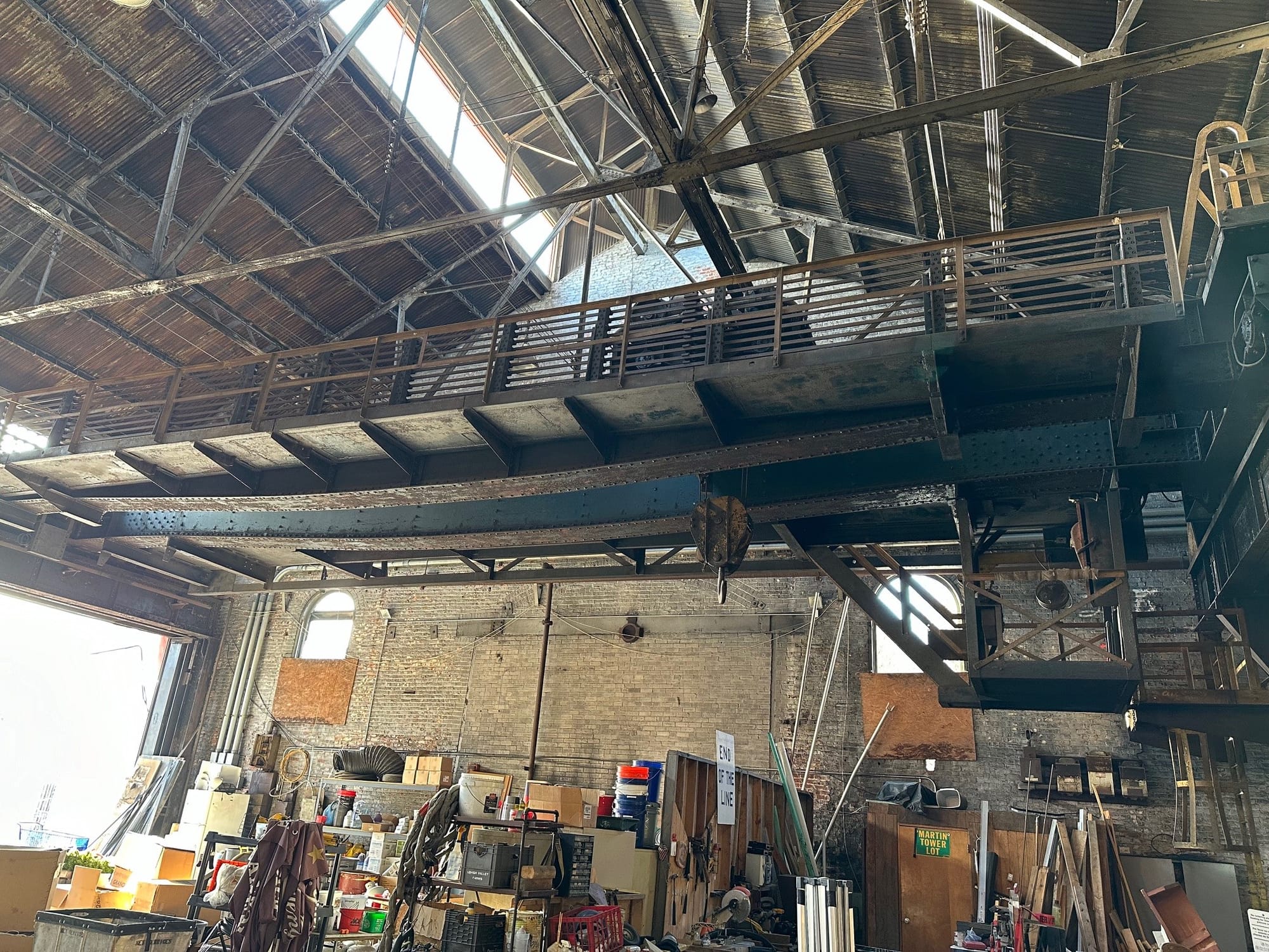 Inside the former Bethlehem Steel Turn and Grind shop building at SteelStacks. ArtsQuest plans to turn the building into an e