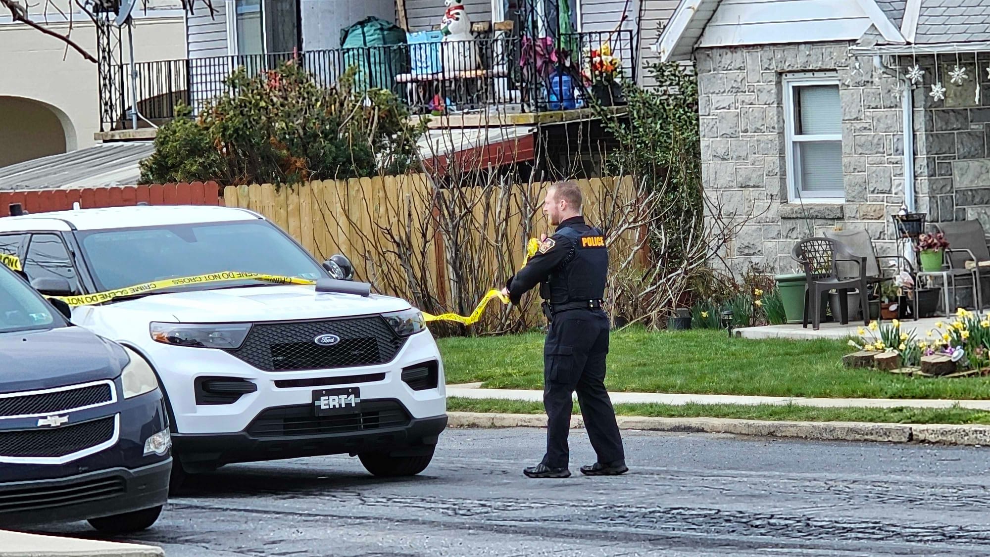 Allentown police respond to a fatal shooting in the 900 block of E Hamilton Street on the city's east side Thursday afternoon