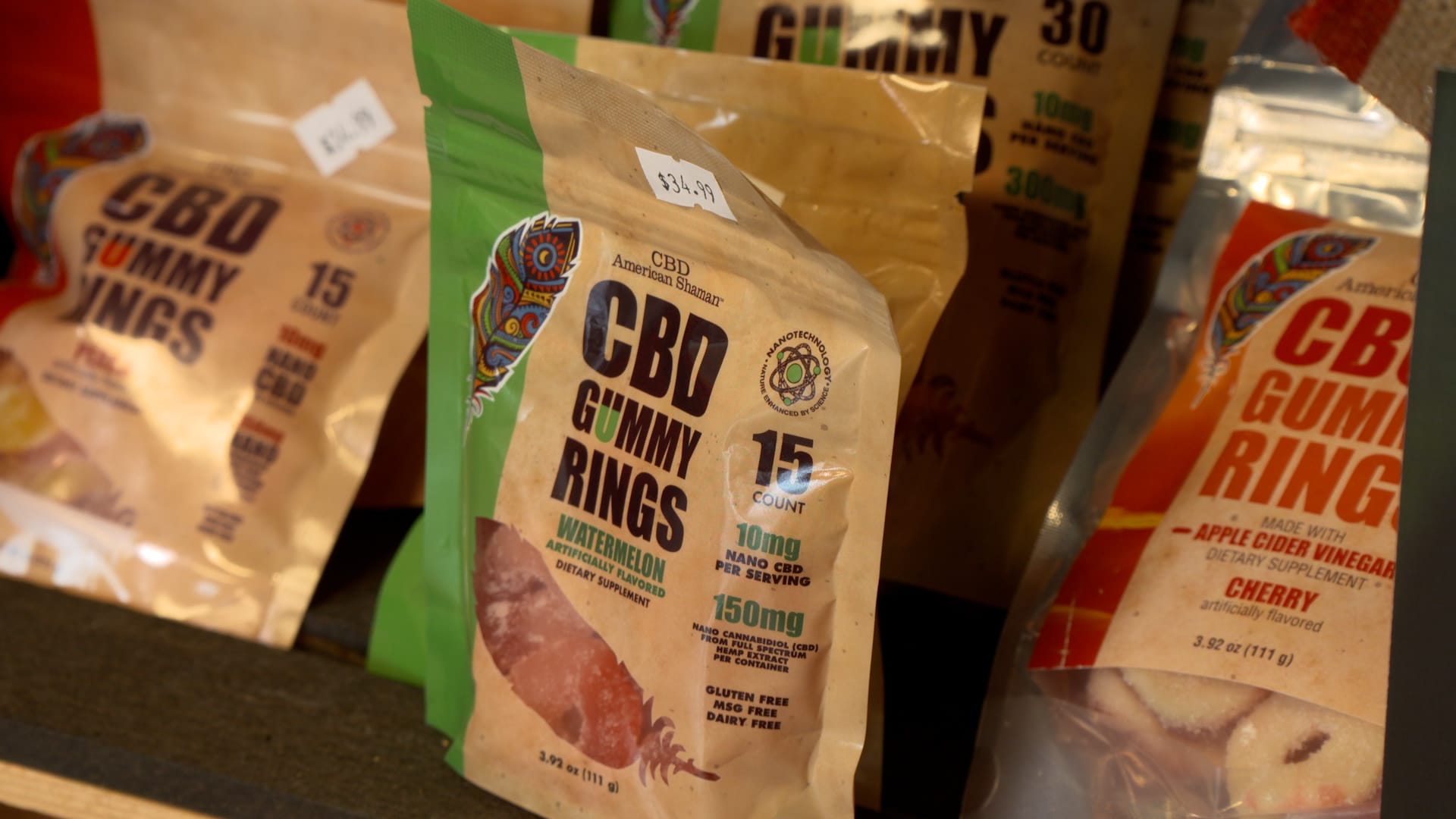 CBD gummies sold at a Fogelsville shop.