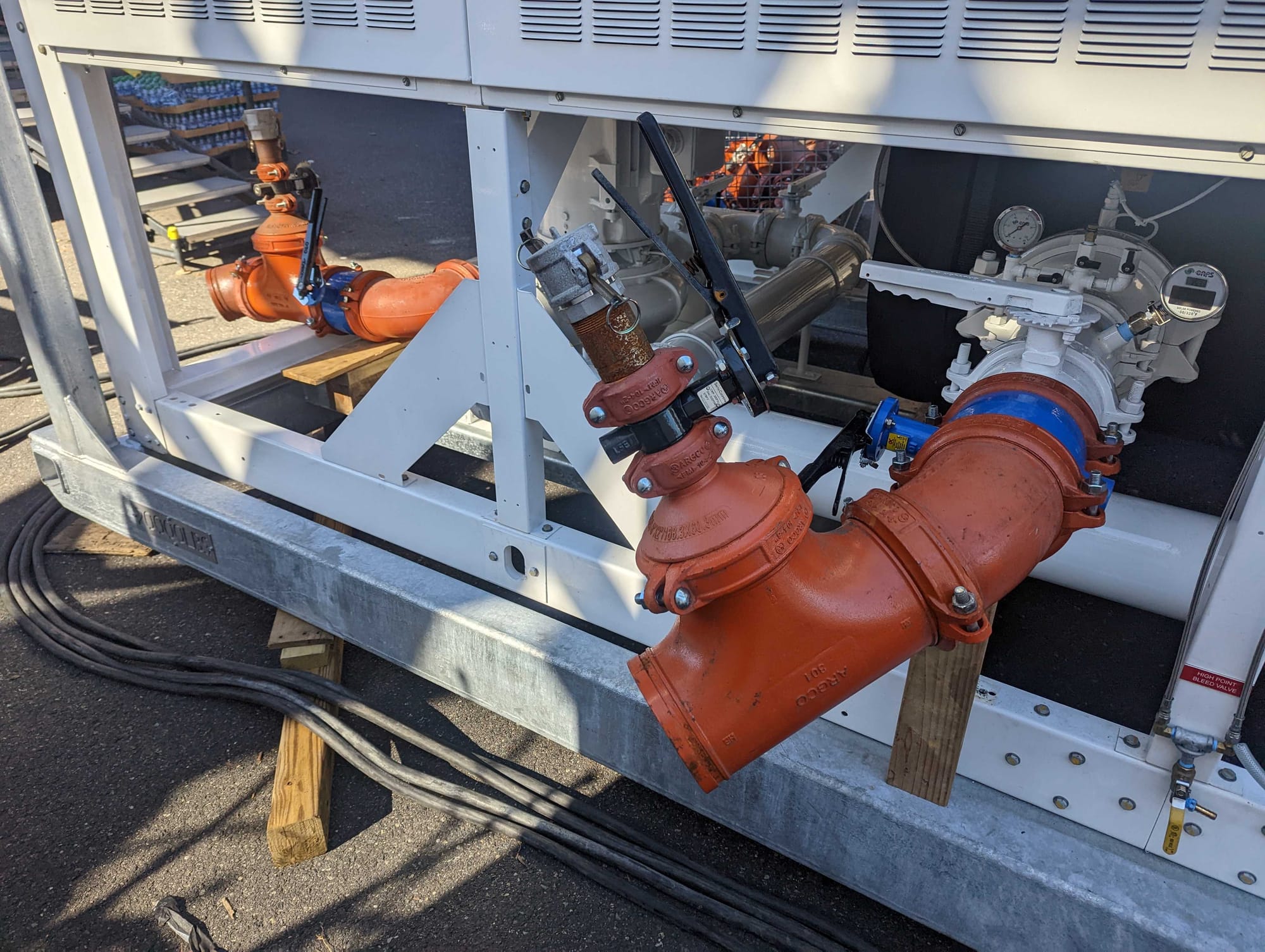 Herc Rentals was on site at the Levitt Pavilion at the SteelStacks campus on Monday in Bethlehem. They dropped off the equipm
