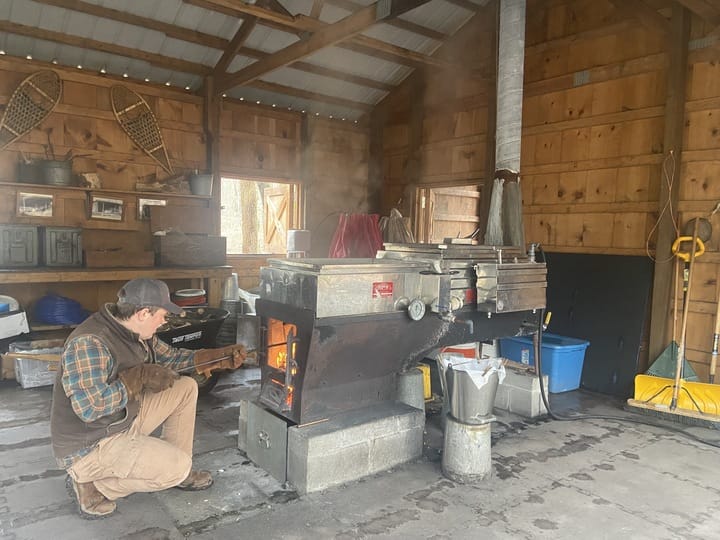 Educators guided visitors through the history of maple syrup production at the Monroe County Conservation District’s Singing 
